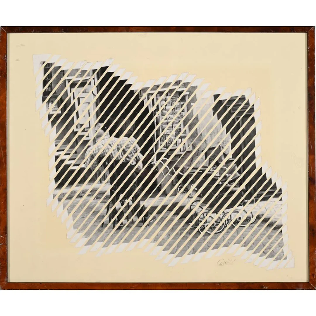 CESAR. (1921–1998). “Rue de Paris.” Mounted photograph, signed in