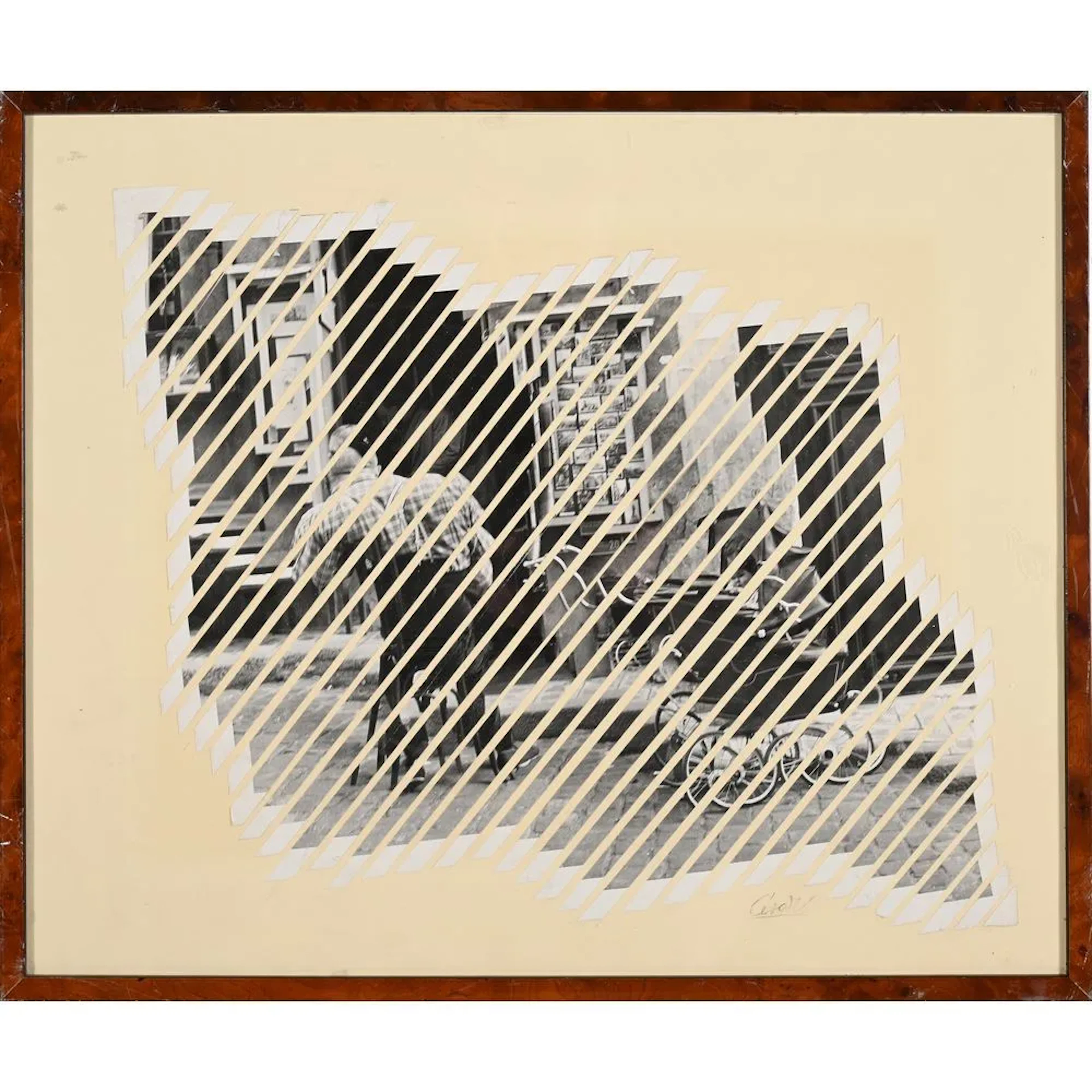 CESAR. (1921–1998). “Rue de Paris.” Mounted photograph, signed in