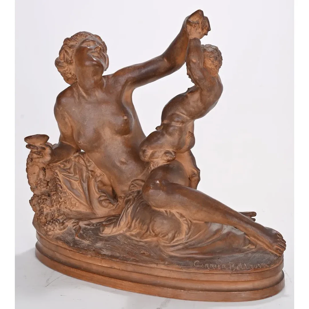 CARRIER-BELLEUSE, Albert Ernest. (1824–1887). Terracotta GROUP depicting