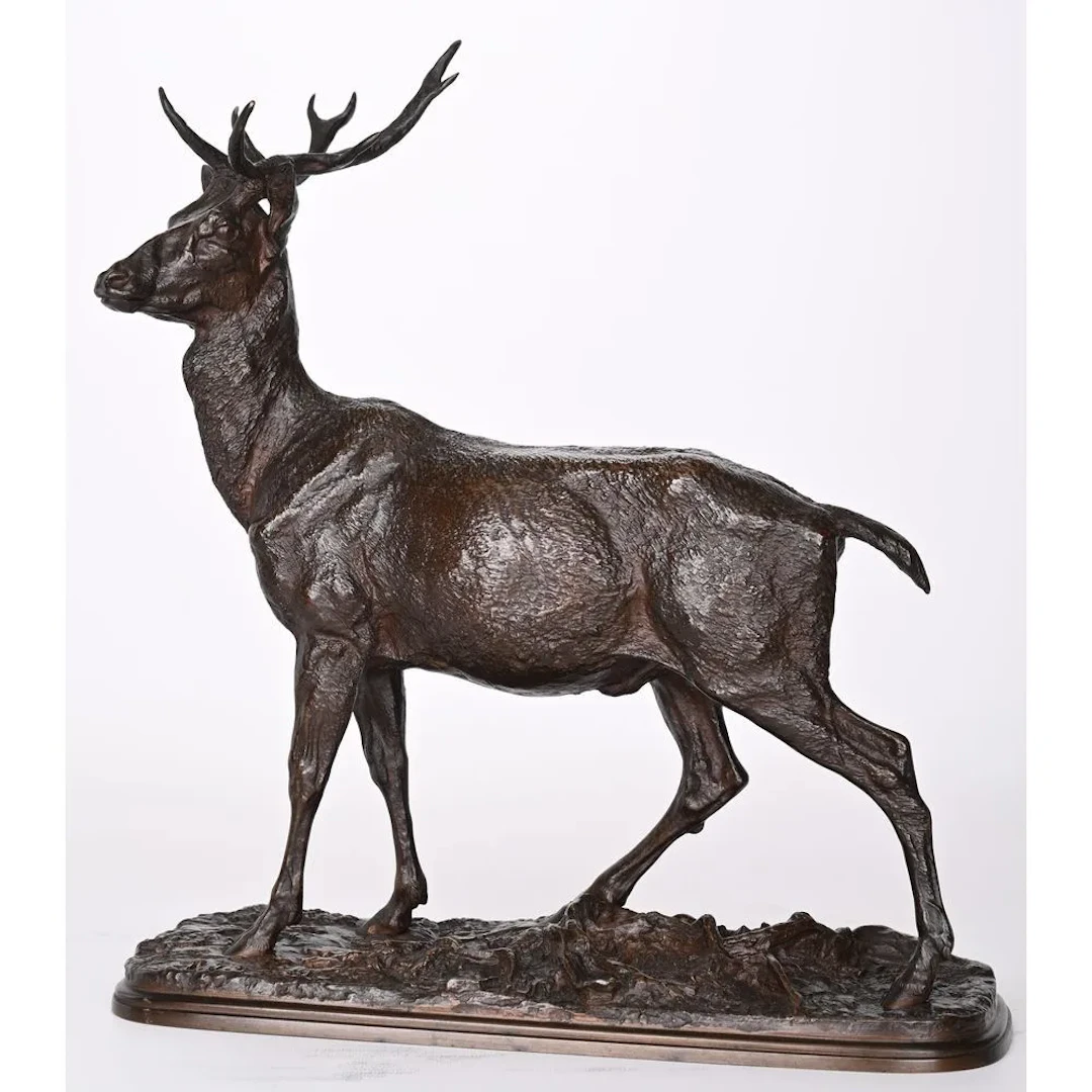 MENE, Pierre-Jules. (1810–1879). “Young Stag (1846).” Cast by the