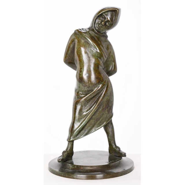 BARYE, Antoine Louis. (1795–1875). “Fou de Rome.” Bronze with a beautiful