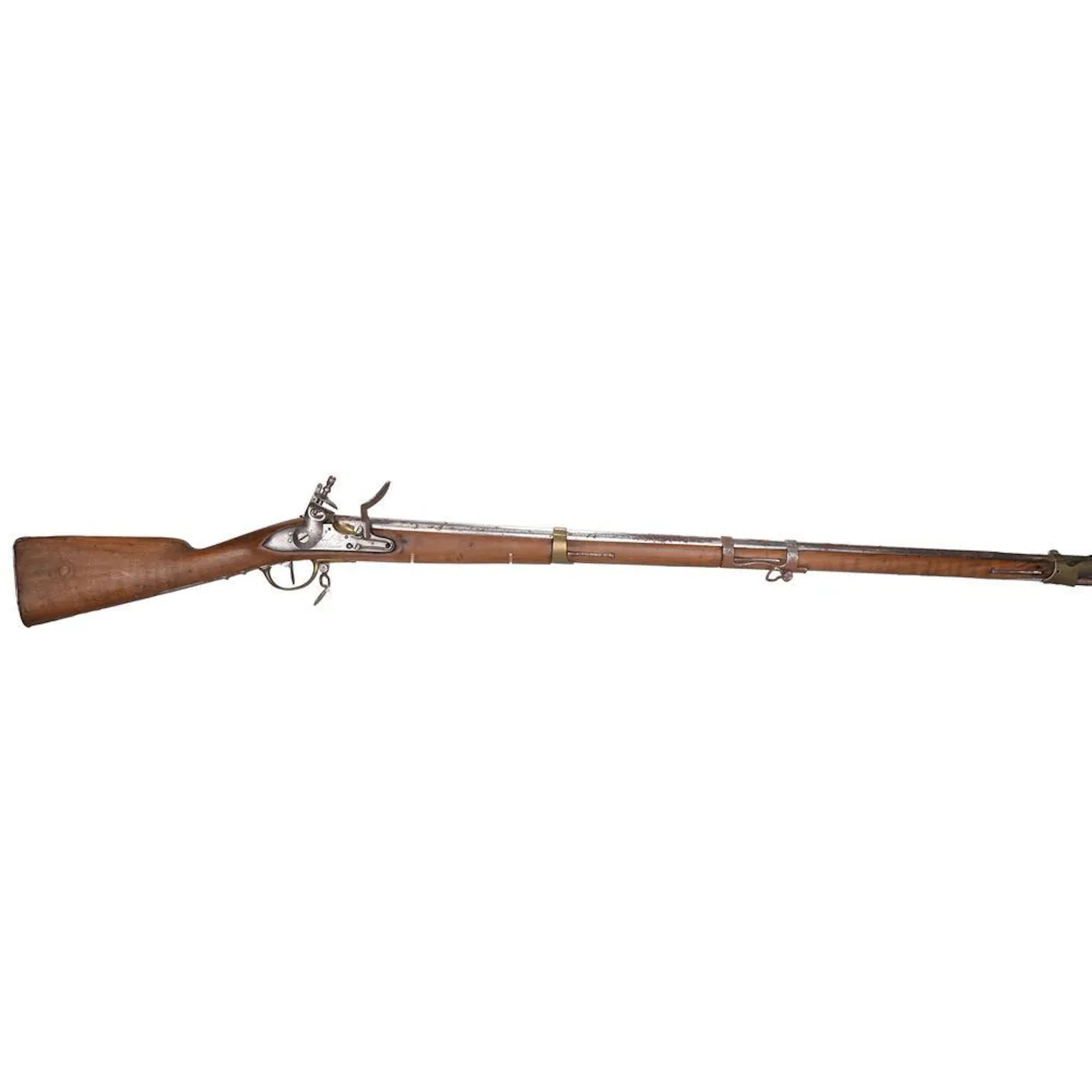 An IX-model flintlock musket from the Royal Manufactory of Saint-Étienne.