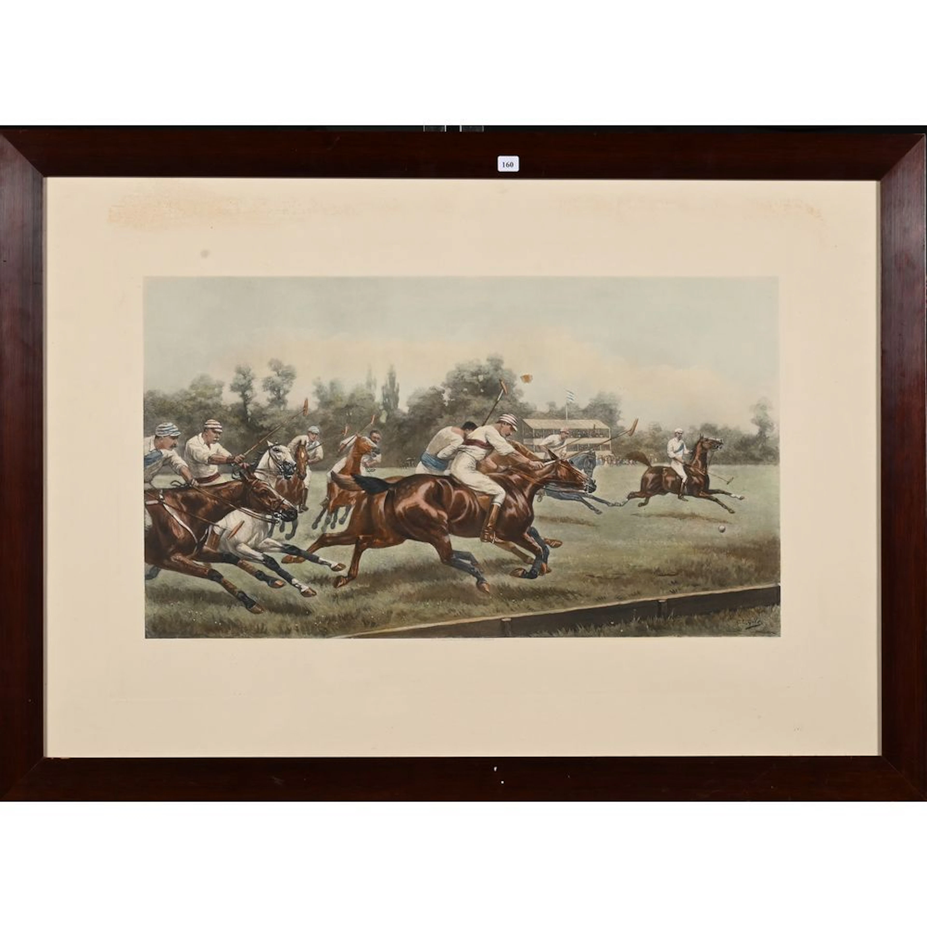 GILES G.D. “The Water Polo Game.” Large engraving. H. 39, L. 67.