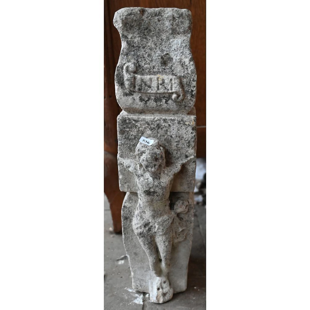 Stone SCULPTURE, probably from the 17th century, depicting Christ