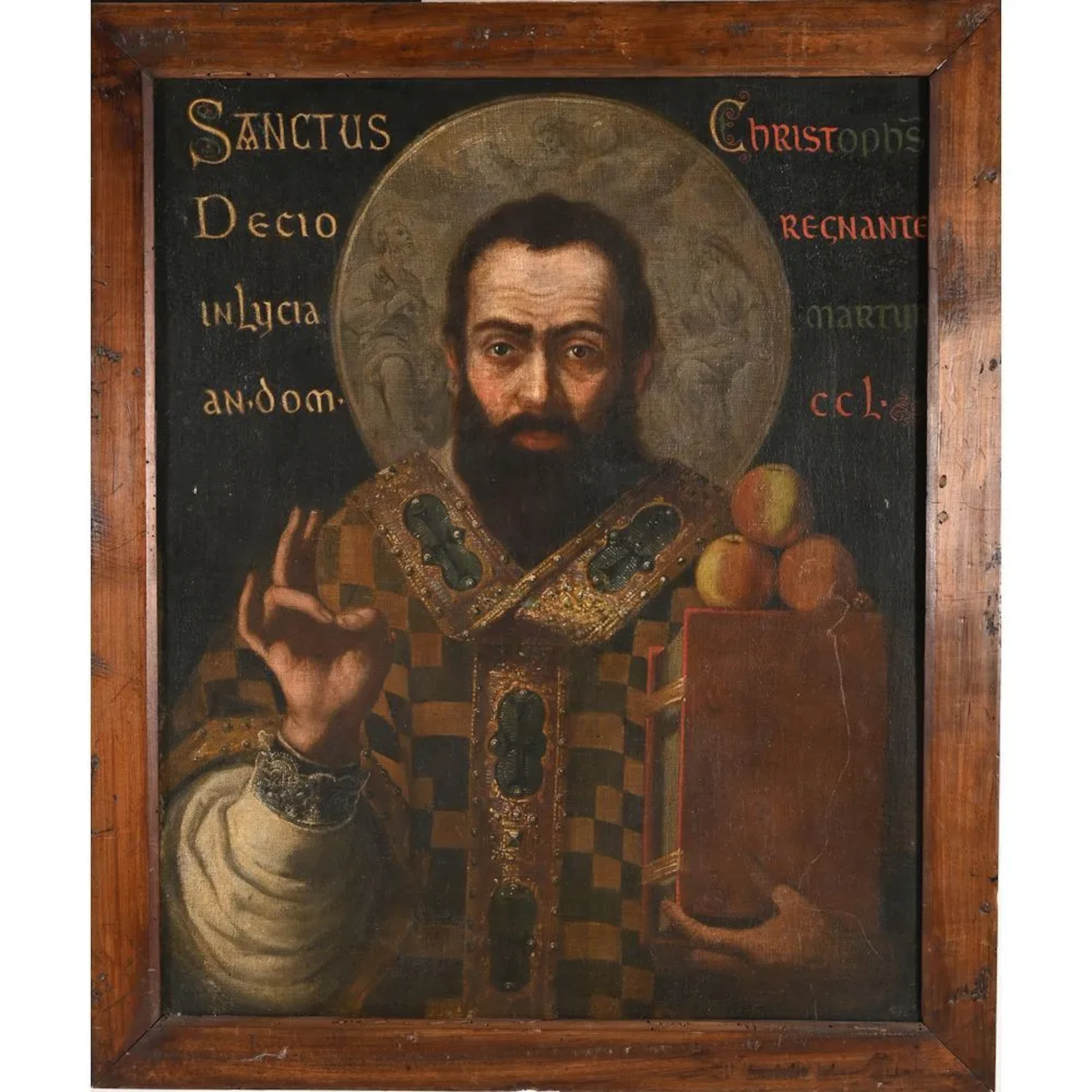 Northern School, 17th century. “Portrait of Saint Christopher with