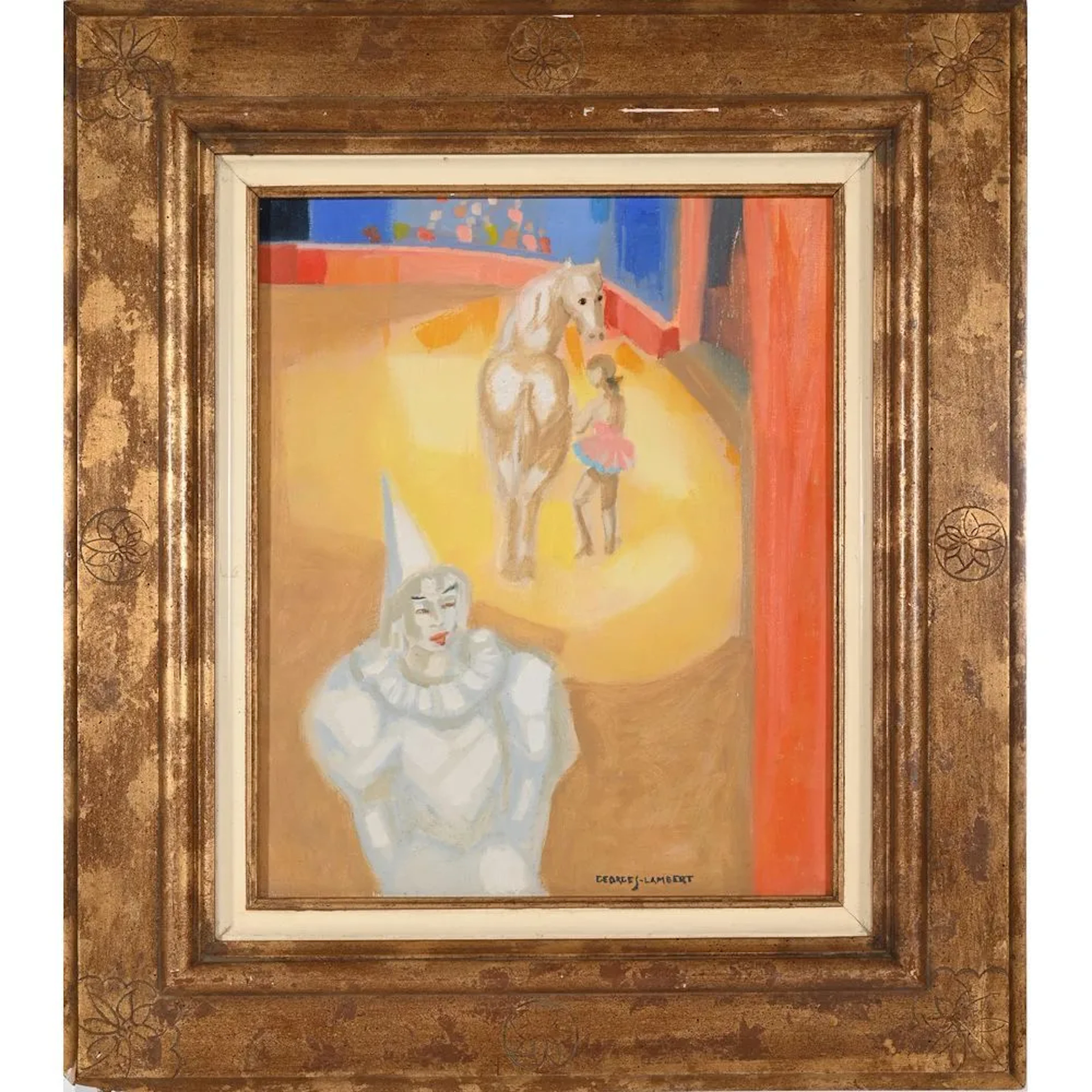 LAMBERT, Georges (1919–1998). “The Horsewoman.” Oil on canvas. Signed