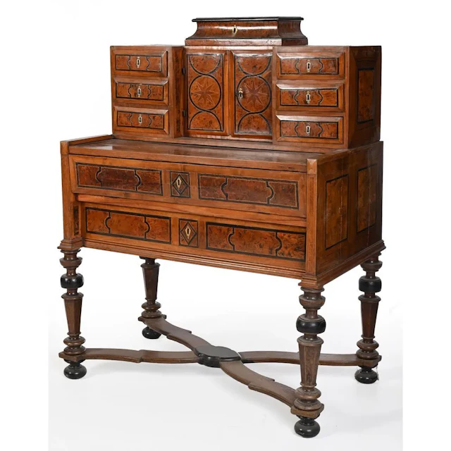 IMPORTANT LOUIS XIV SCRIBAN DESK, rectangular in shape, made of rosewood