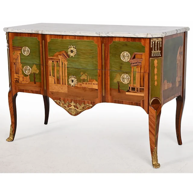 GILBERT, André Louis. (Attributed to). TRANSITION-STYLE CHEST OF DRAWERS