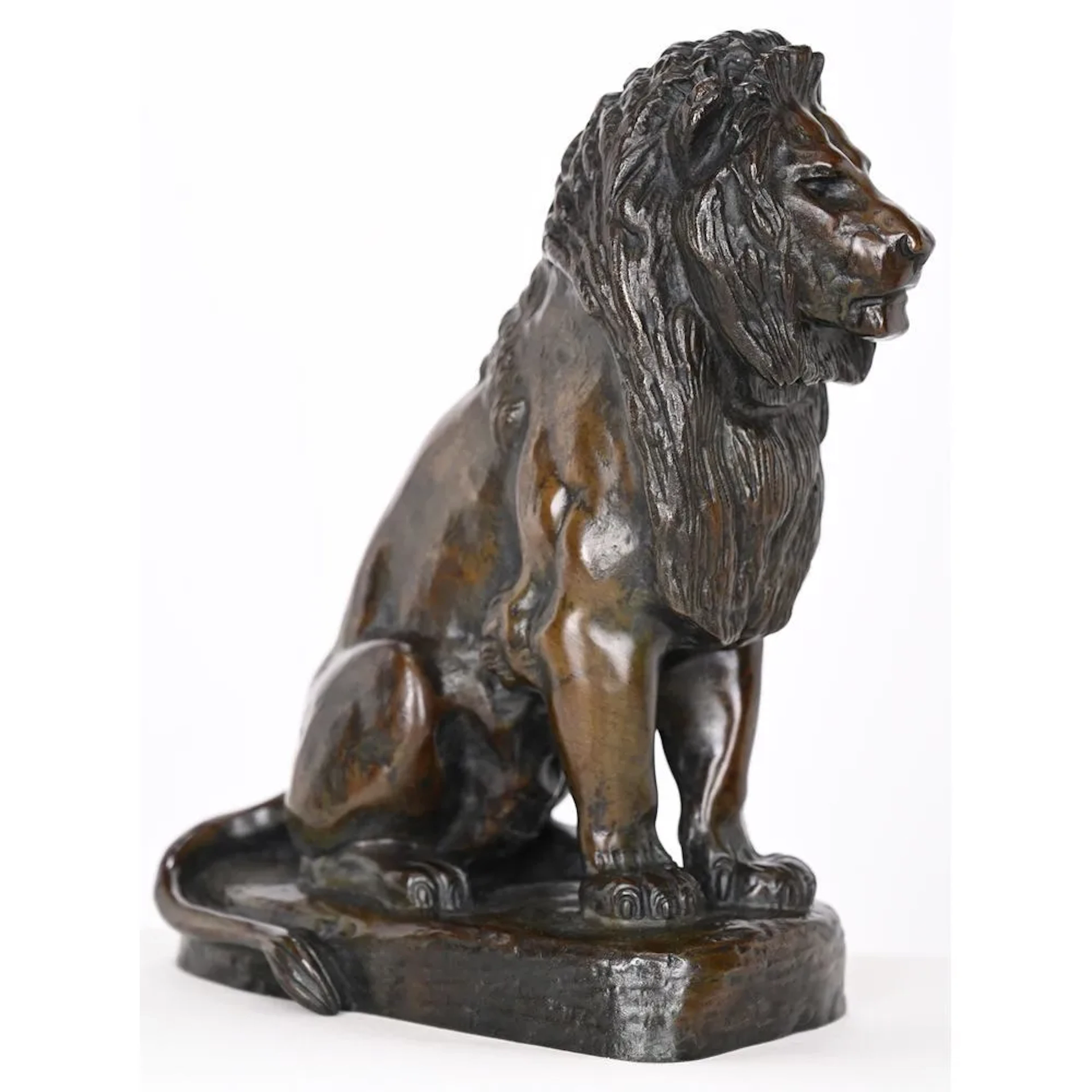 BARYE, Antoine Louis. (1795–1875). “Seated Lion of the Tuileries.”