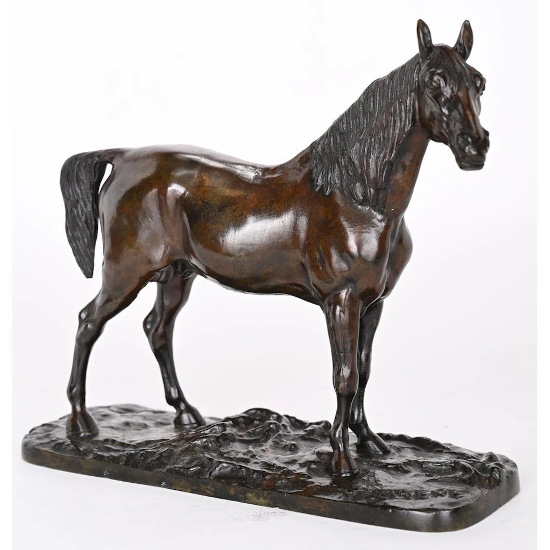 MENE, Pierre-Jules. (1810–1879). “Arabian Horse Ibrahim No. 2.” Bronze