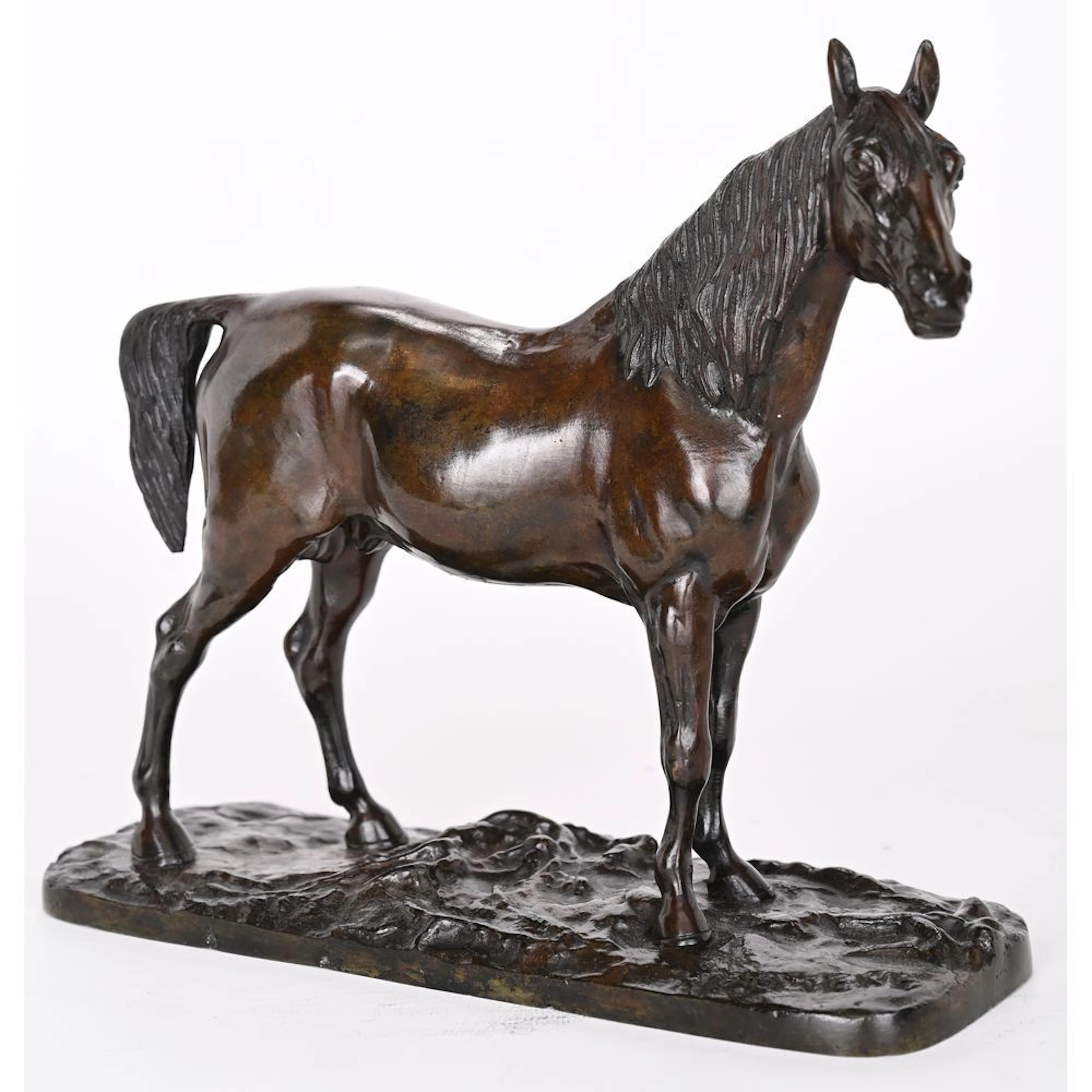 MENE, Pierre-Jules. (1810–1879). “Arabian Horse Ibrahim No. 2.” Bronze