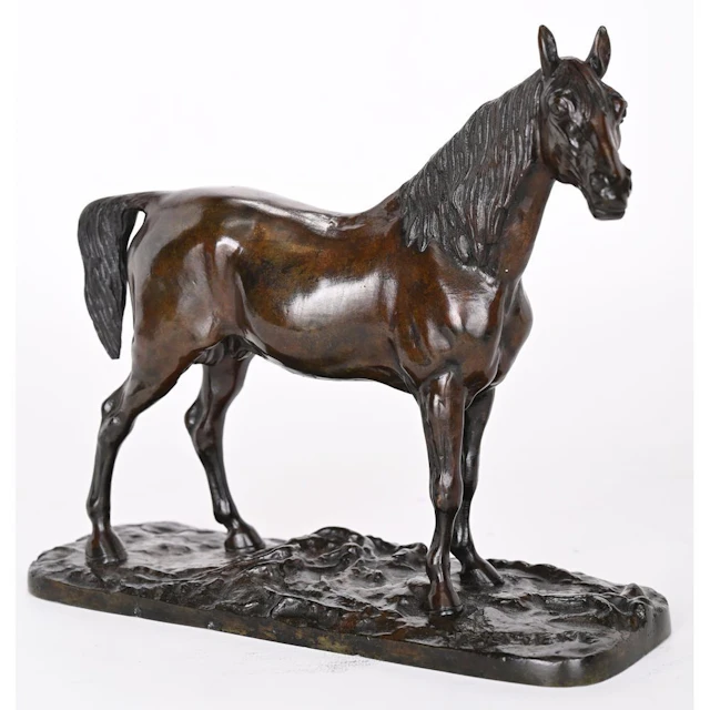 MENE, Pierre-Jules. (1810–1879). “Arabian Horse Ibrahim No. 2.” Bronze
