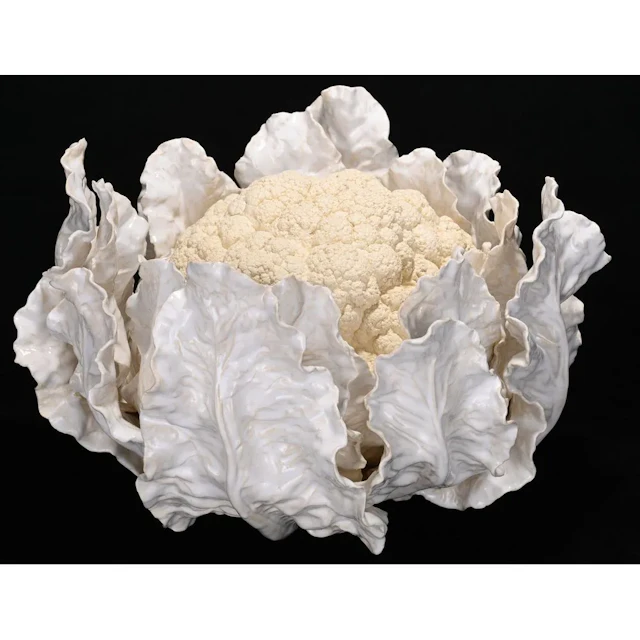 GOURDON, Jean-Paul. (1956). “Cauliflower.” Large model. Signed glazed