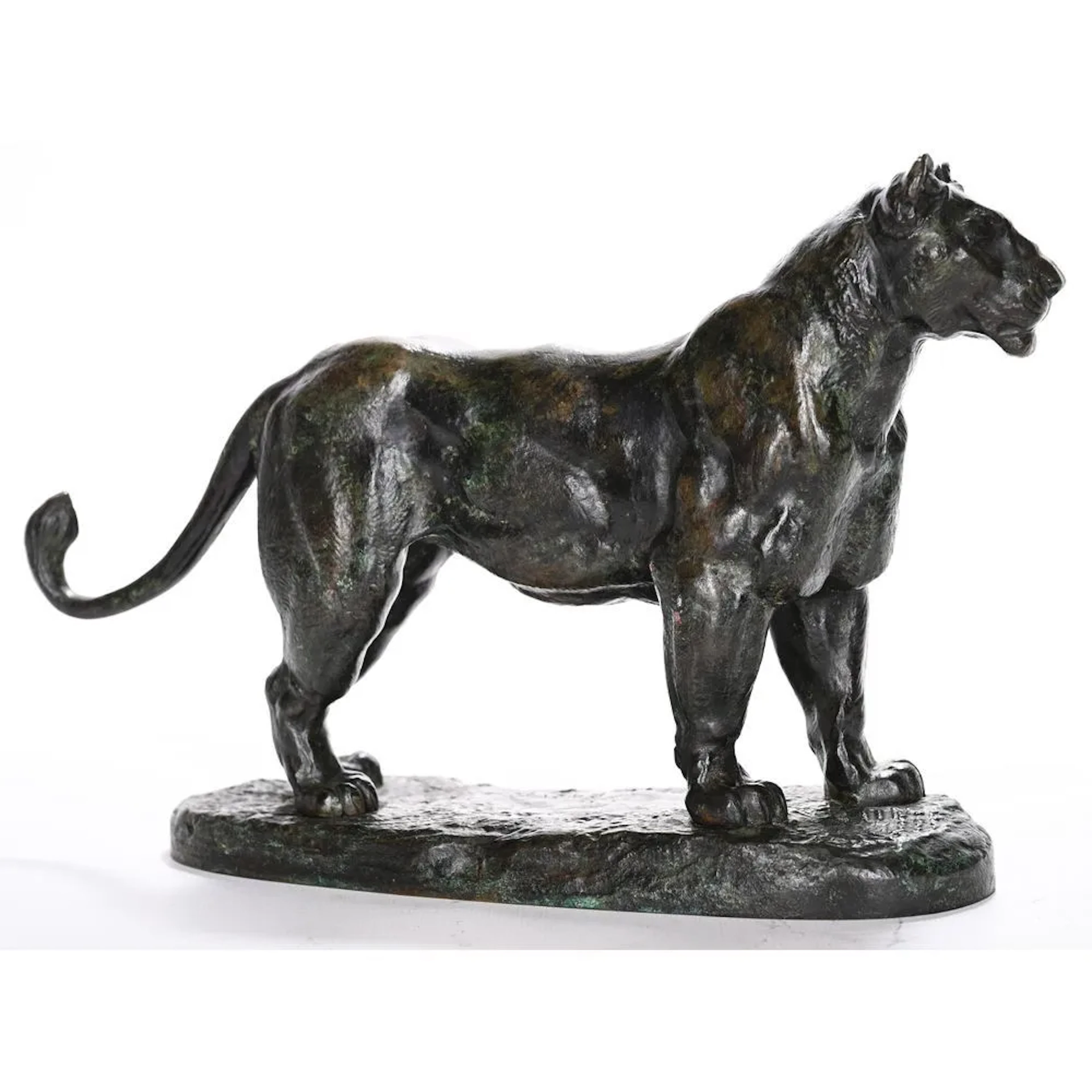 BARYE, Antoine Louis. (1796–1875). “The Lioness of Senegal.” Bronze
