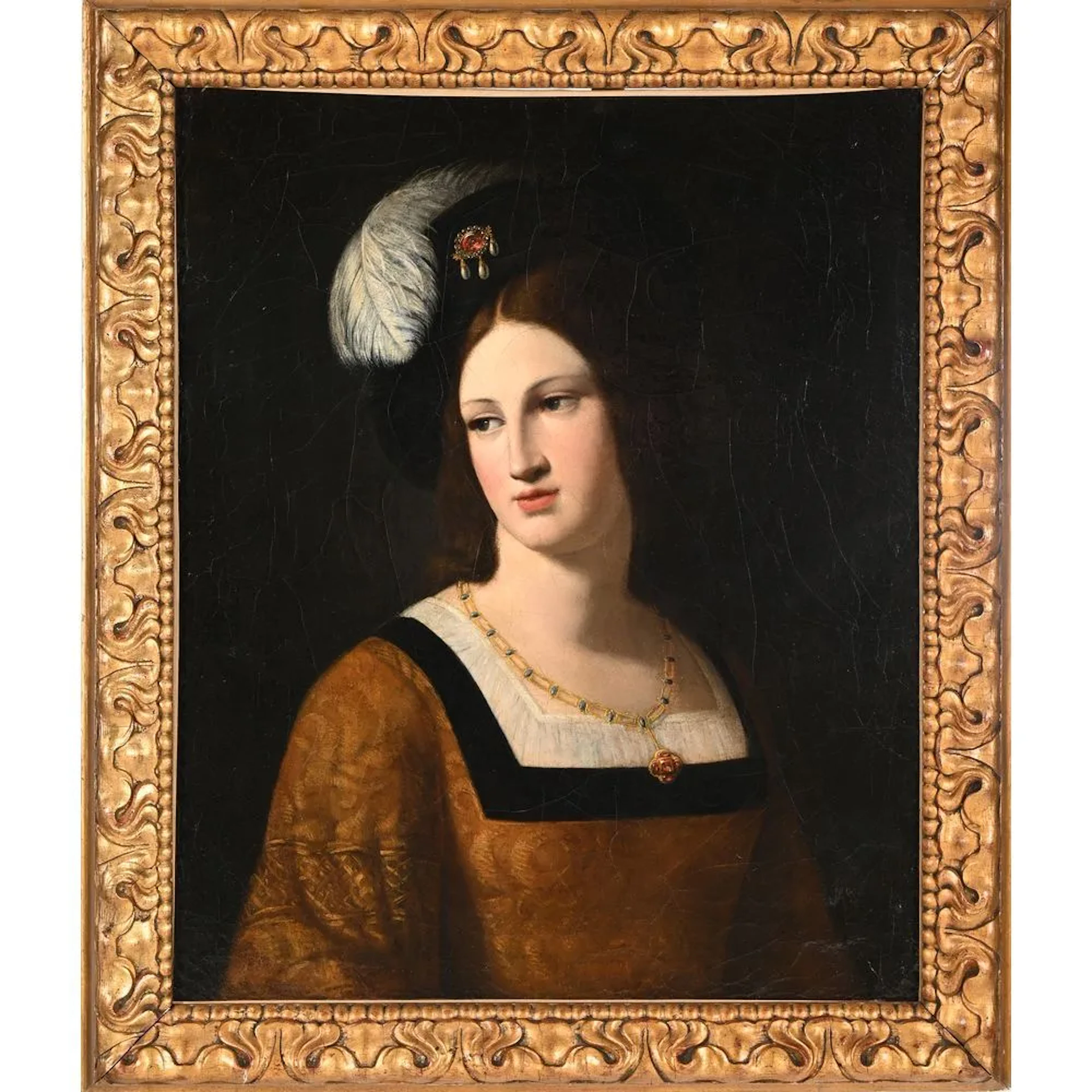 GRISEE, Louis Joseph. (Born in 1822–?). “Portrait of a Woman with