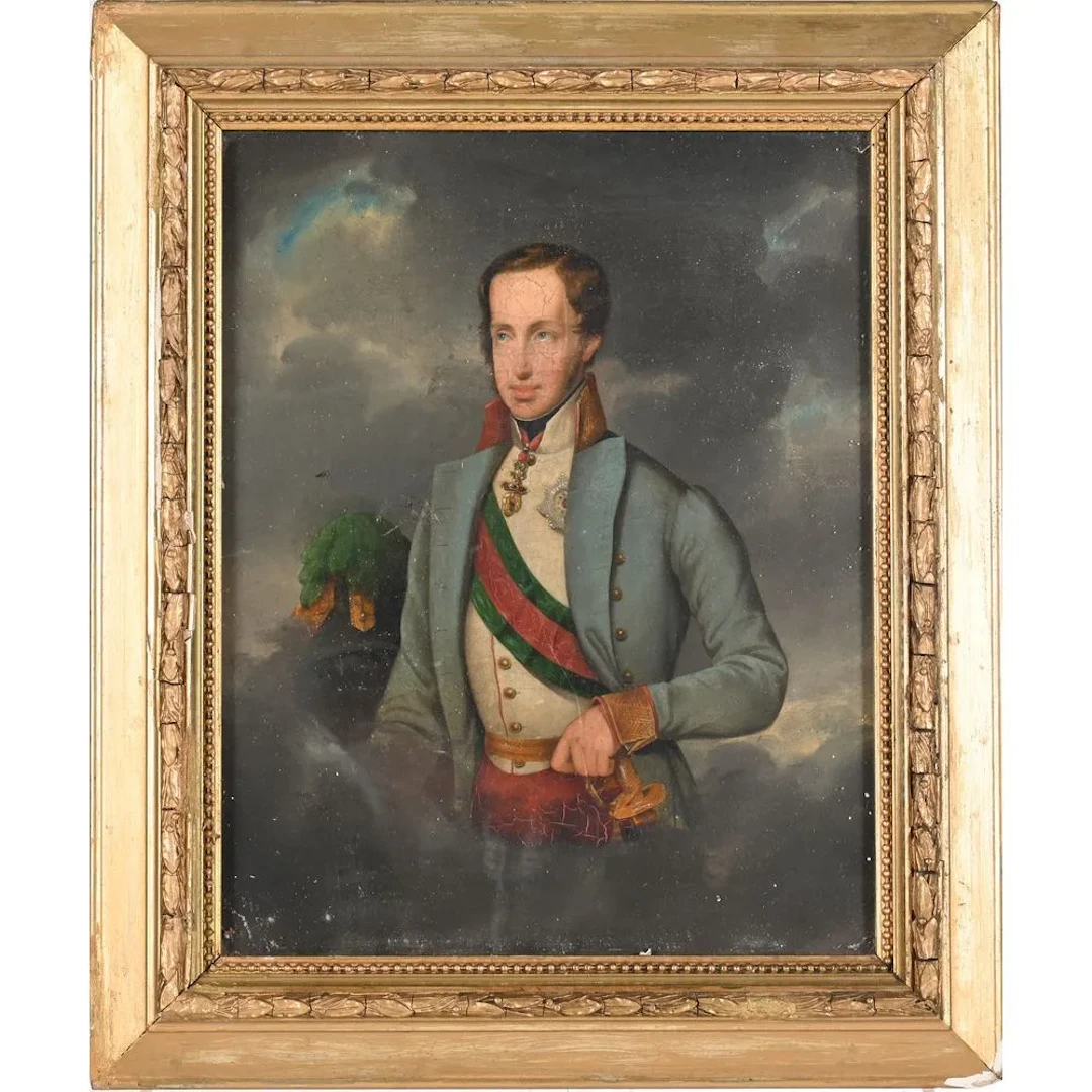 ANONYMOUS, 19th century. “Portrait of Archduke Franz Karl of Austria