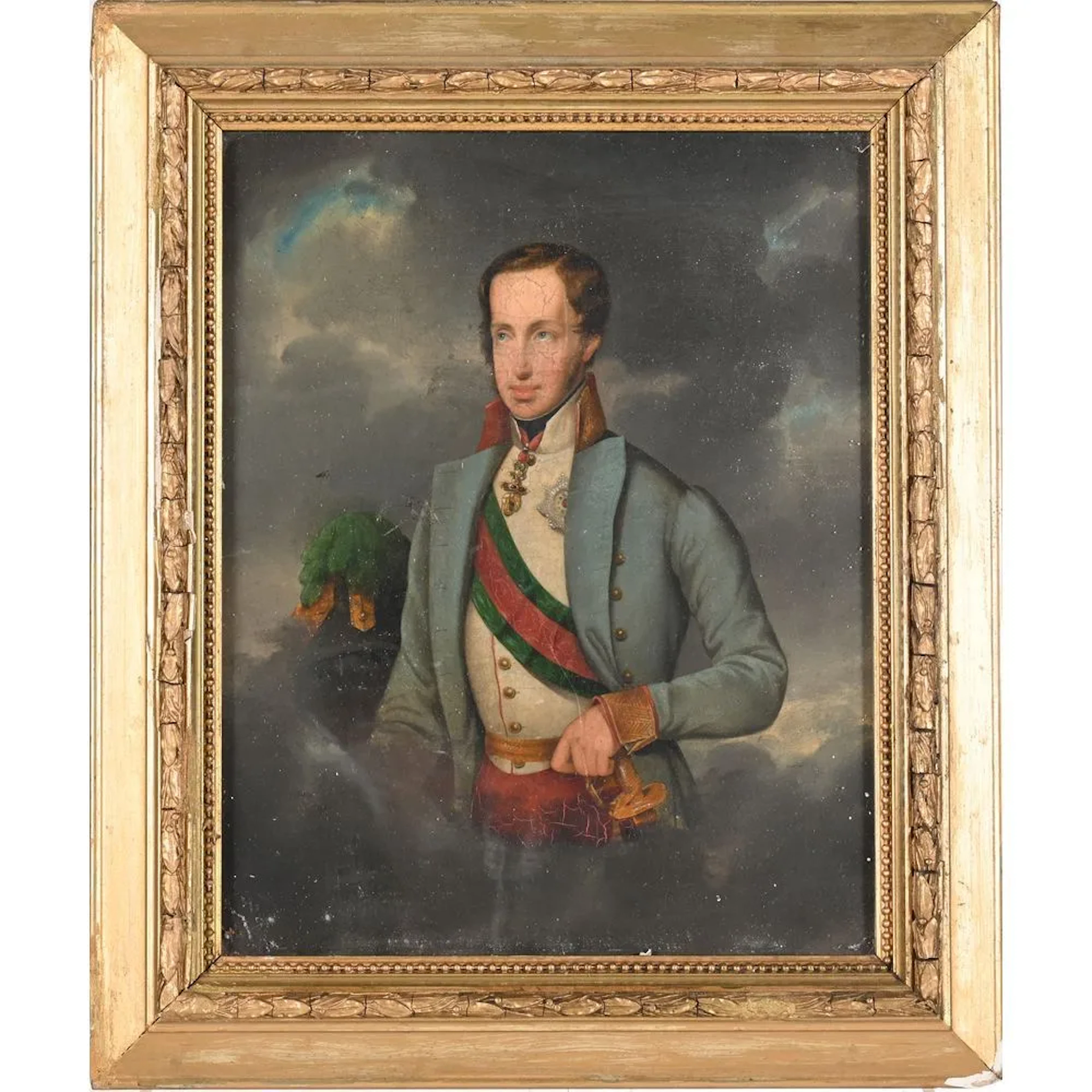 ANONYMOUS, 19th century. “Portrait of Archduke Franz Karl of Austria