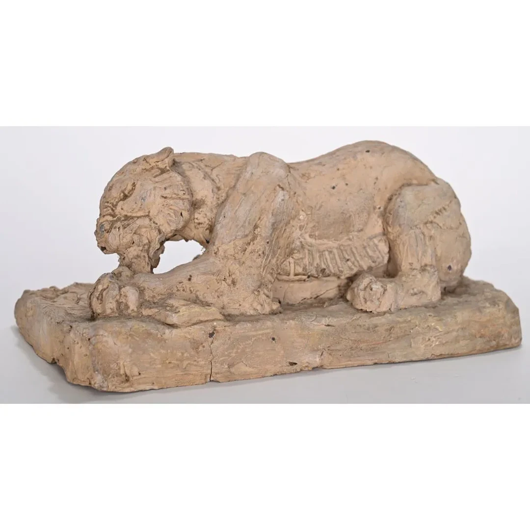 GUYOT, Georges. (1885–1973). (Attributed to). “The Reclining Panther