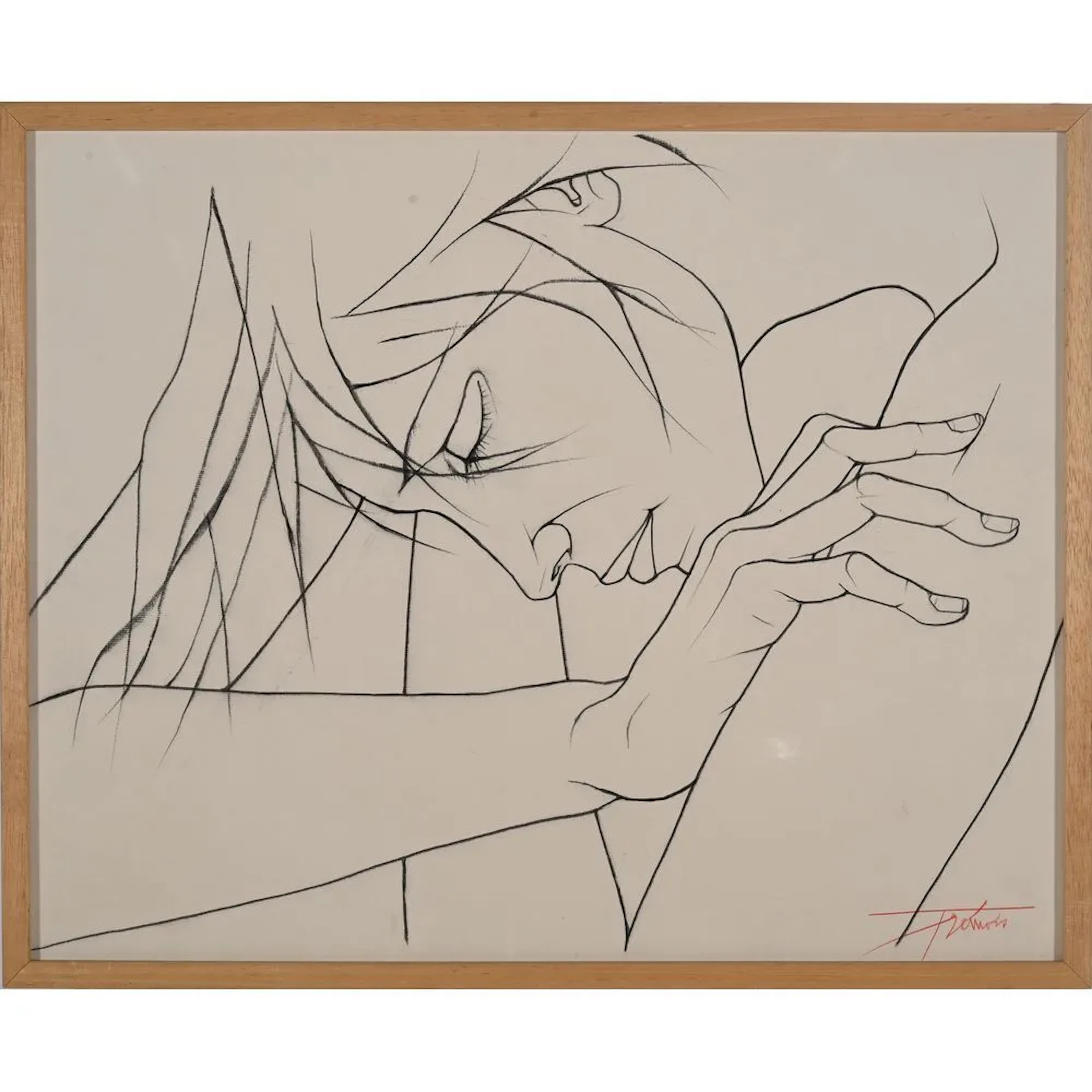 TREMOIS, Pierre Yves. (1921–2020). “Lorraine No. 6.” Conté pencil