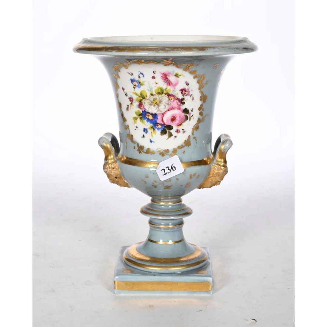 MEDICIS VASE, made of porcelain, with polychrome decoration featuring