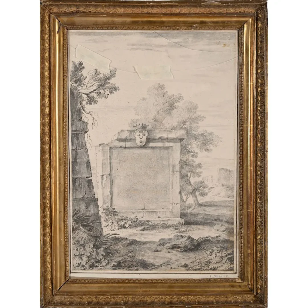 PERELLE, Adam. (1640–1695). “Italian Mausoleum of Louis de Gers(?)”.