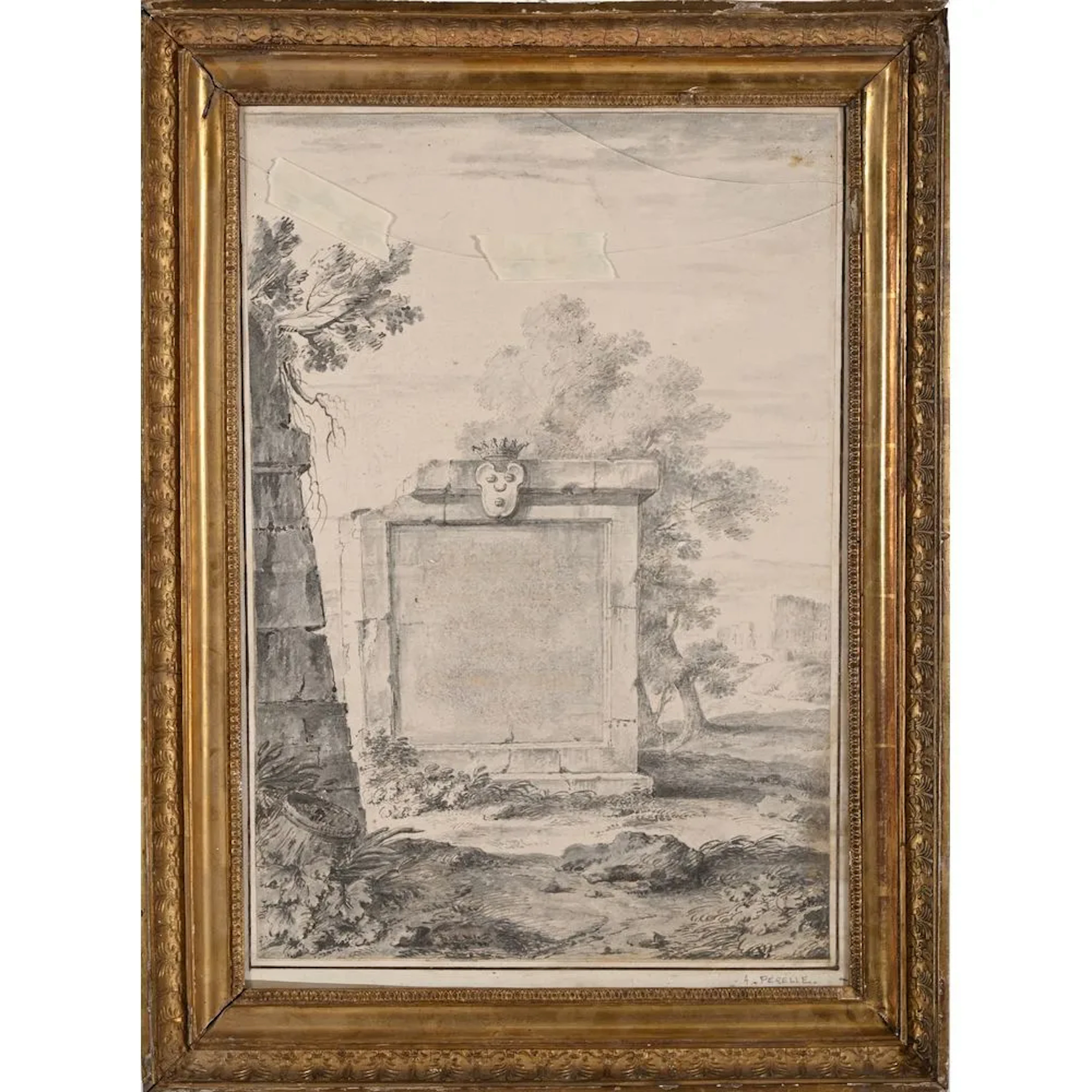 PERELLE, Adam. (1640–1695). “Italian Mausoleum of Louis de Gers(?)”.
