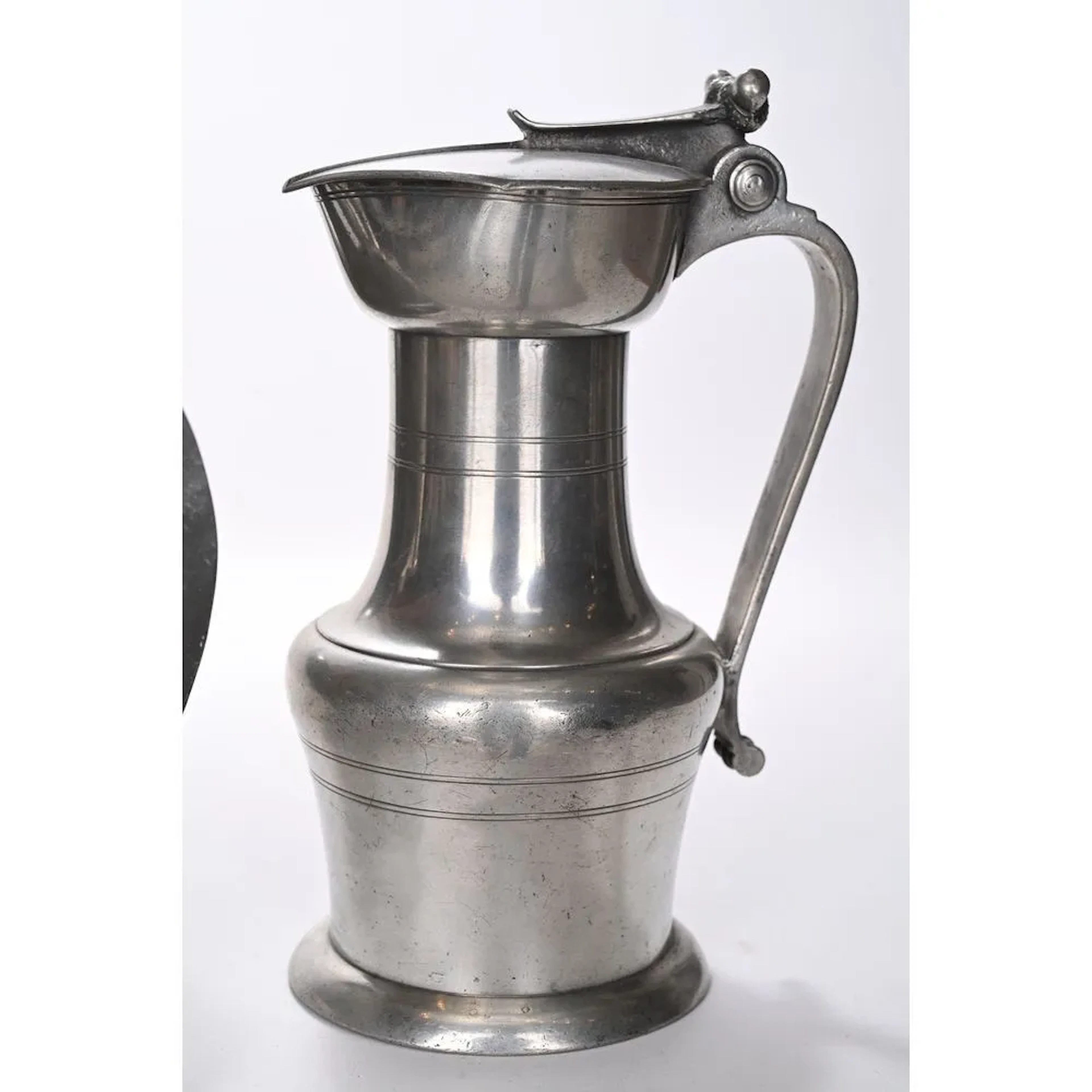 BORDEAUX, Etienne SOULIGNAC. Baluster-shaped pitcher accented with
