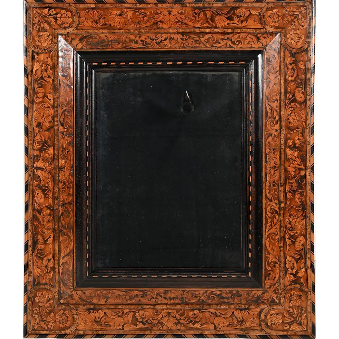 HACHE Noël. (1630–1675). (Attributed to). LARGE LOUIS XIV MIRROR with