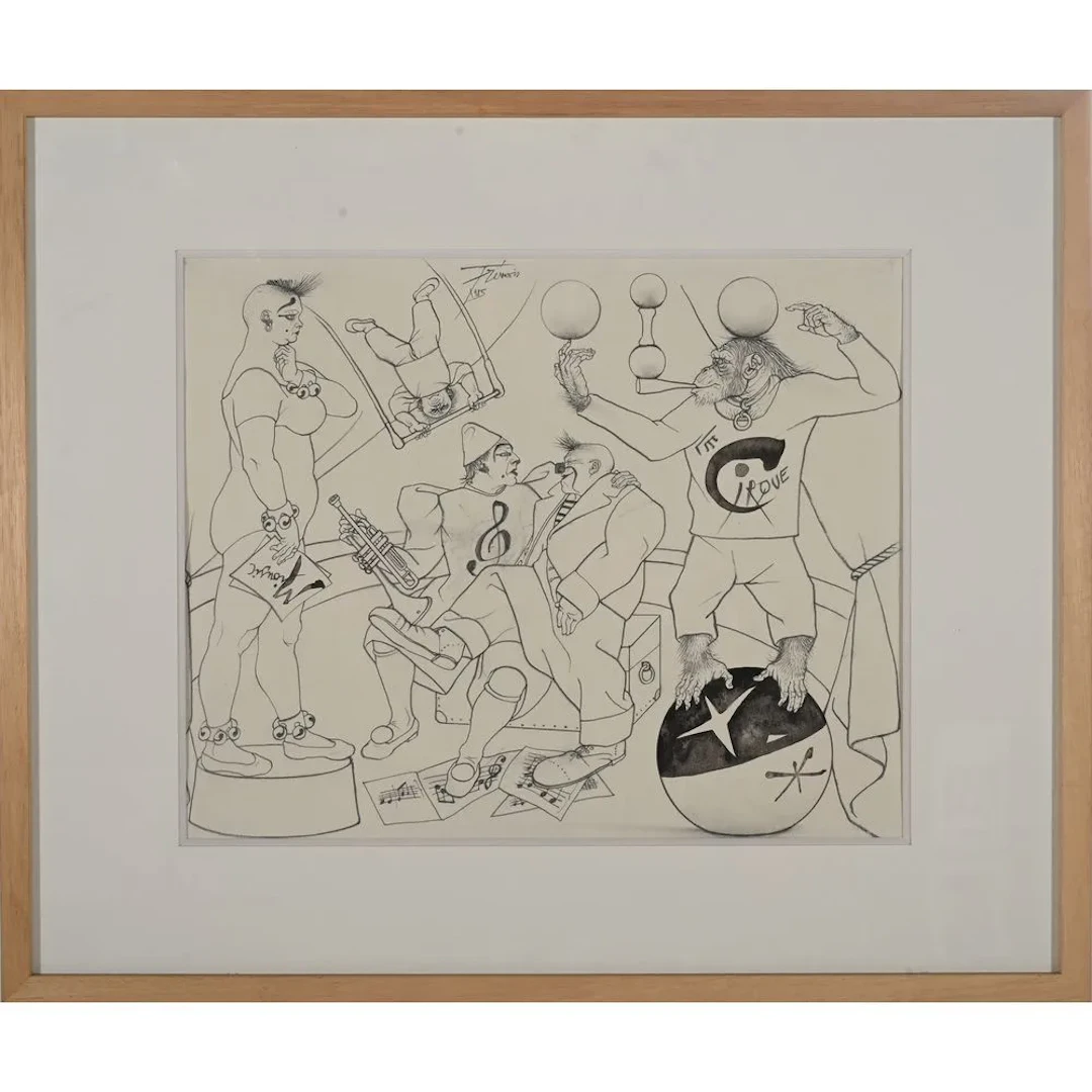TREMOIS, Pierre Yves. (1921–2020). “La répétition III No. 37.” Pencil