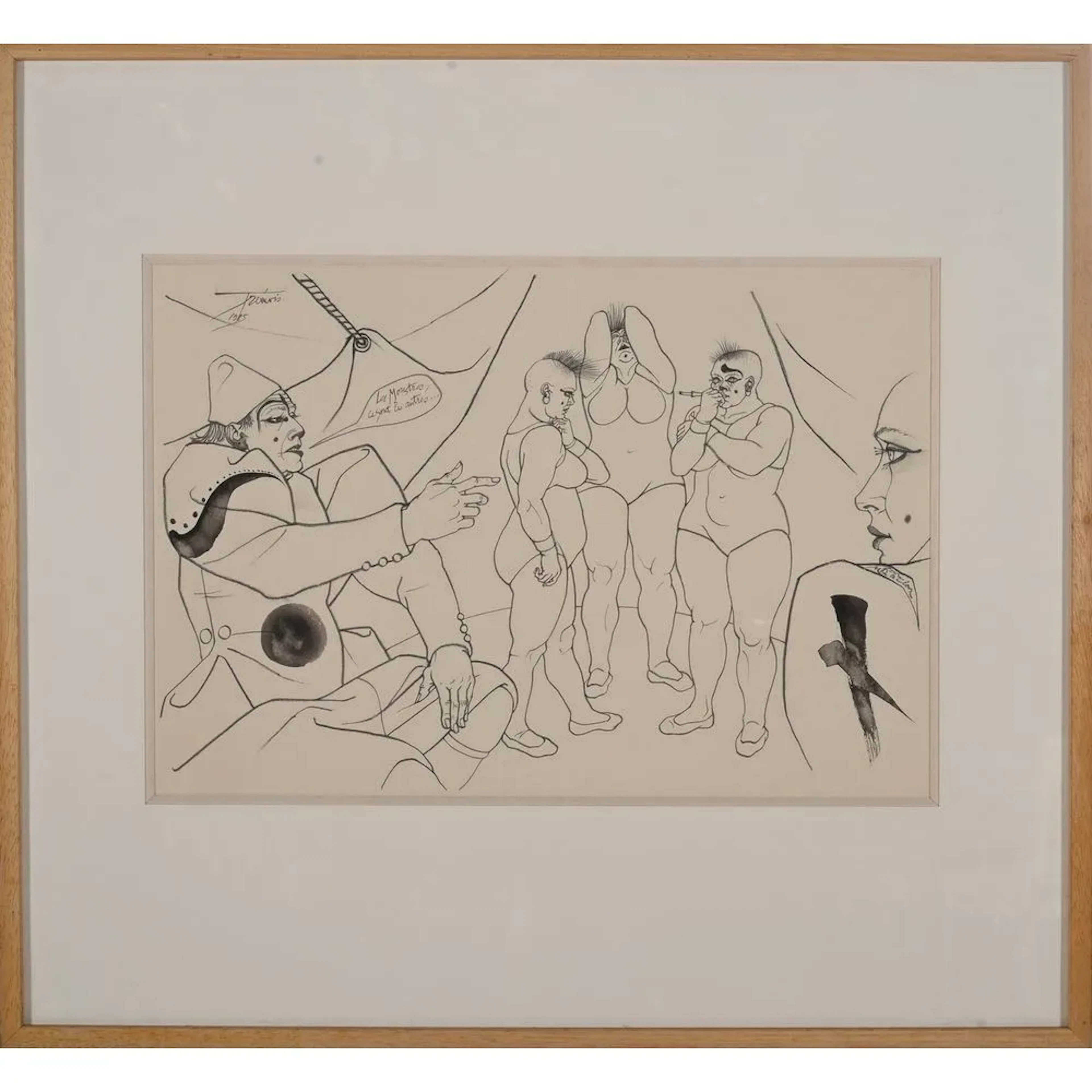 TREMOIS, Pierre Yves. (1921–2020). “Le jugement de Pipo No. 42.” Pencil