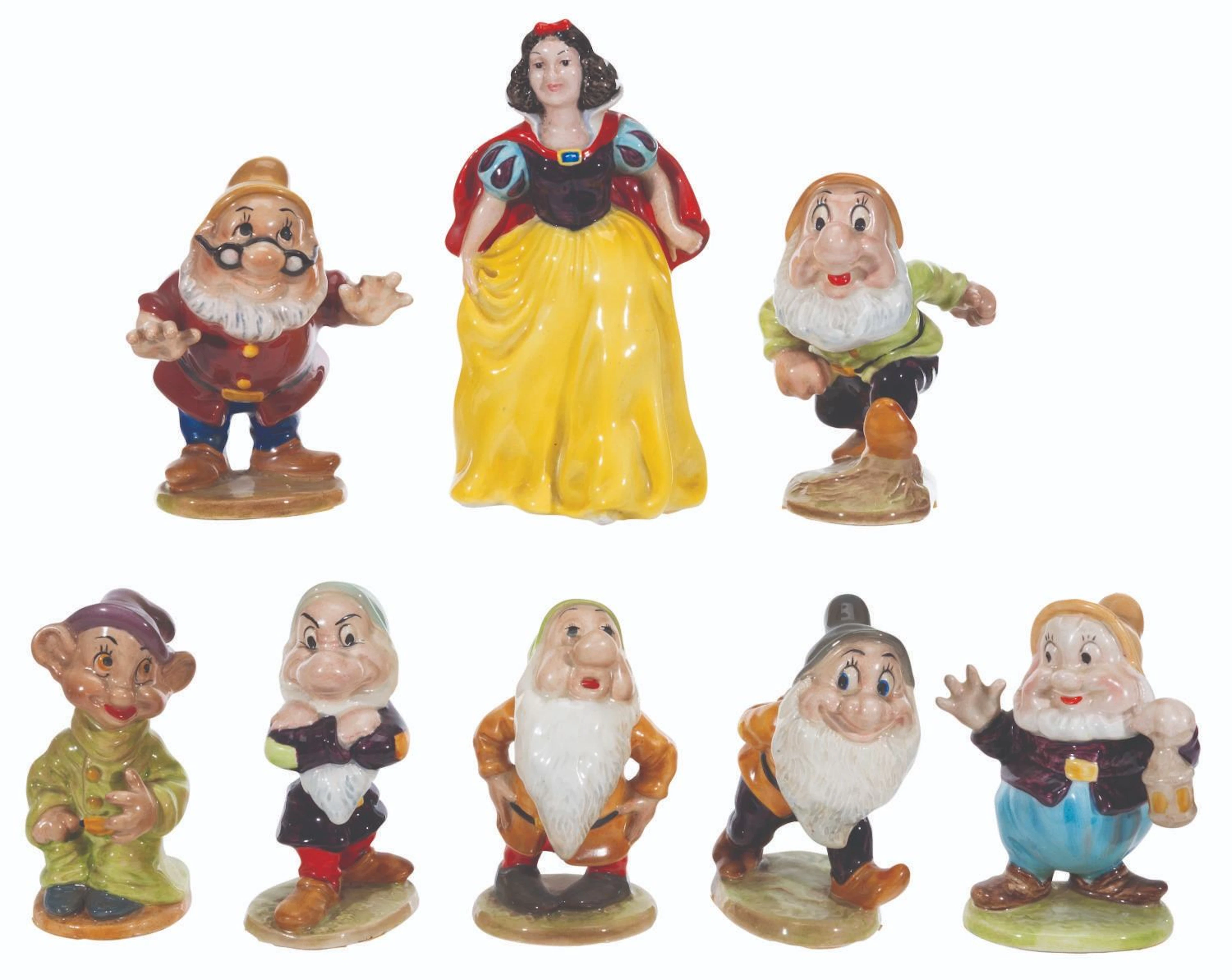 A Set of Beswick "Snow White and the Seven Dwarfs" Figurines.