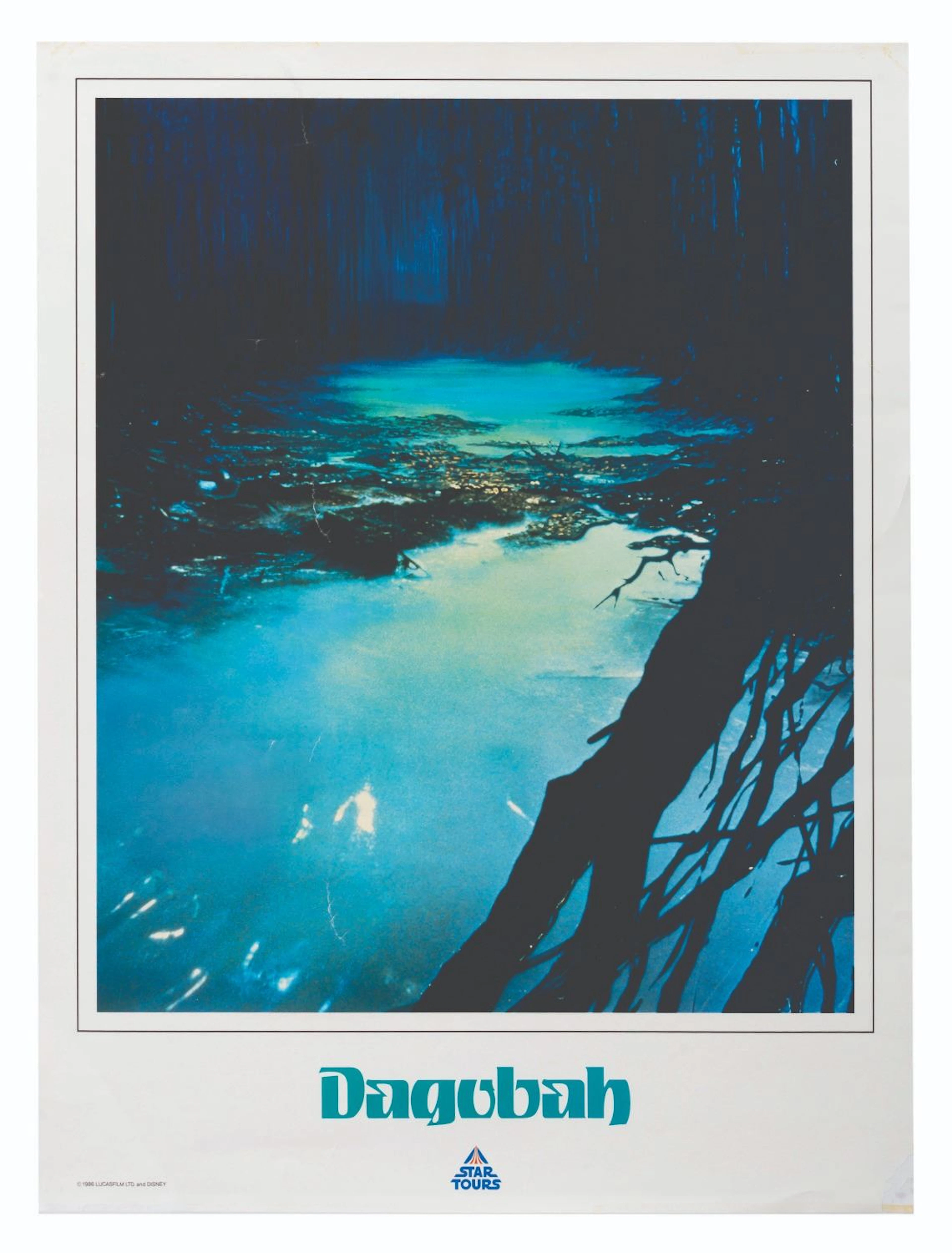 A Star Tours Dagobah Travel Poster.
