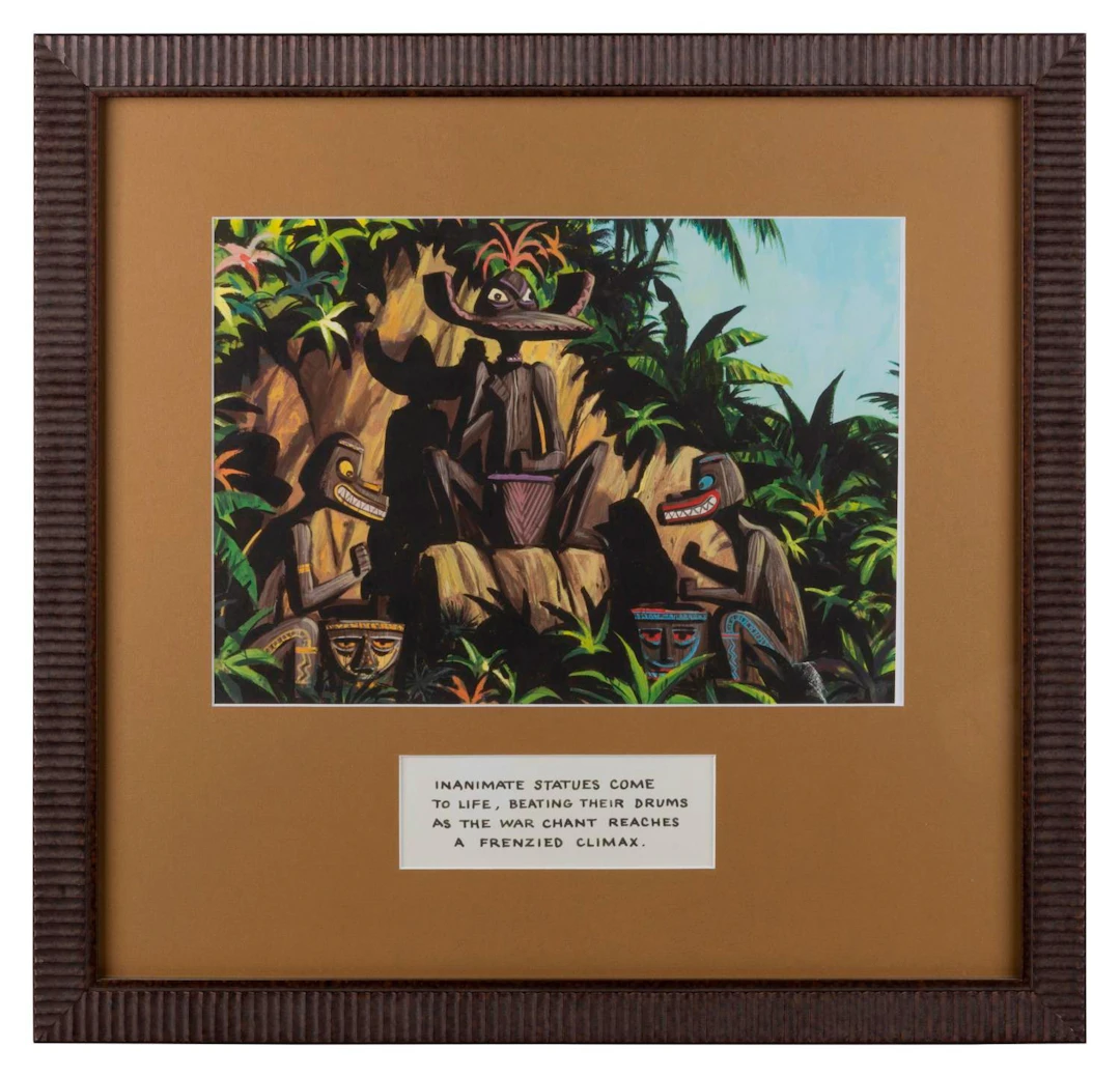 A Tiki Room Drummers Concept Print.