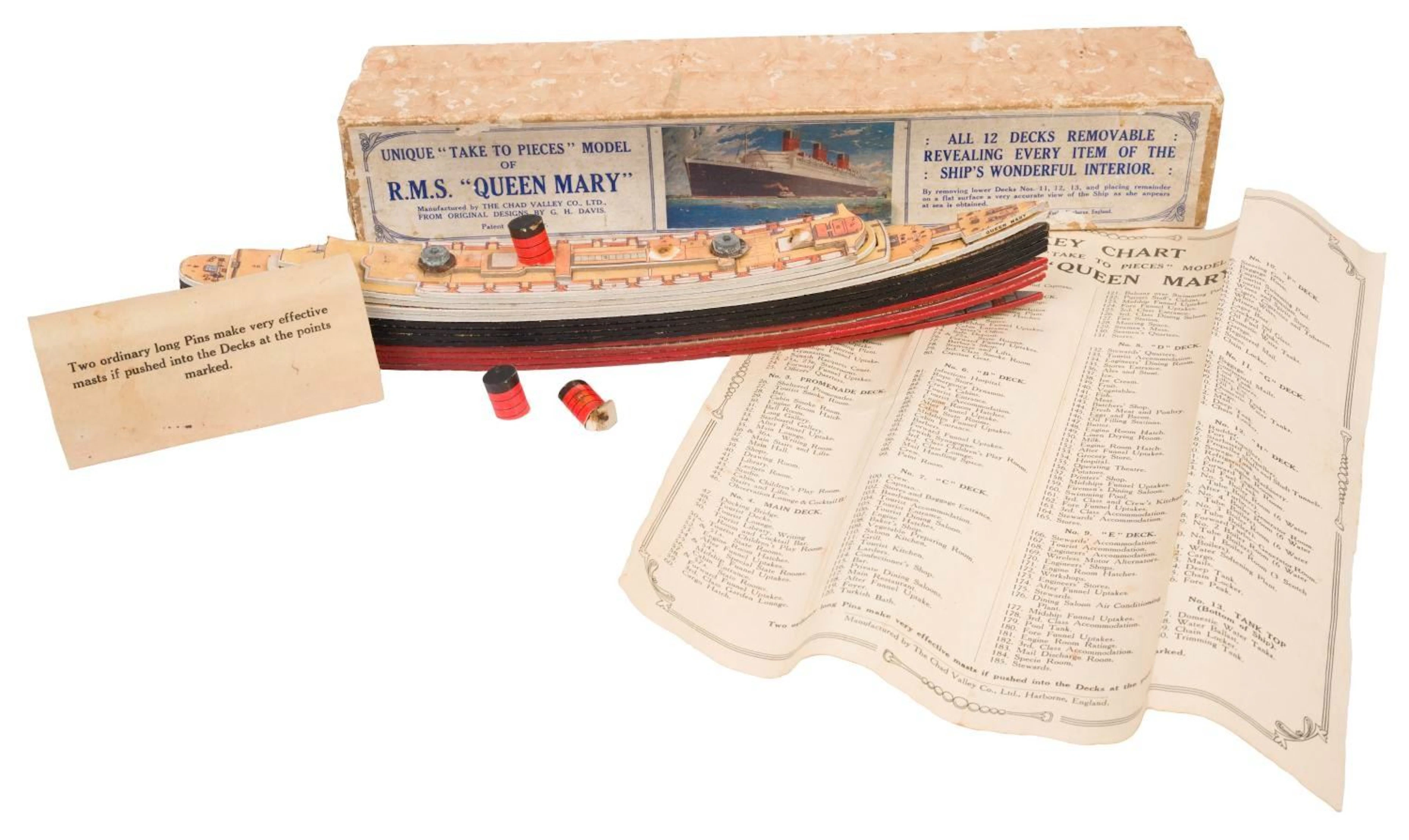 An R.M.S. Queen Mary Model by Chad Valley.