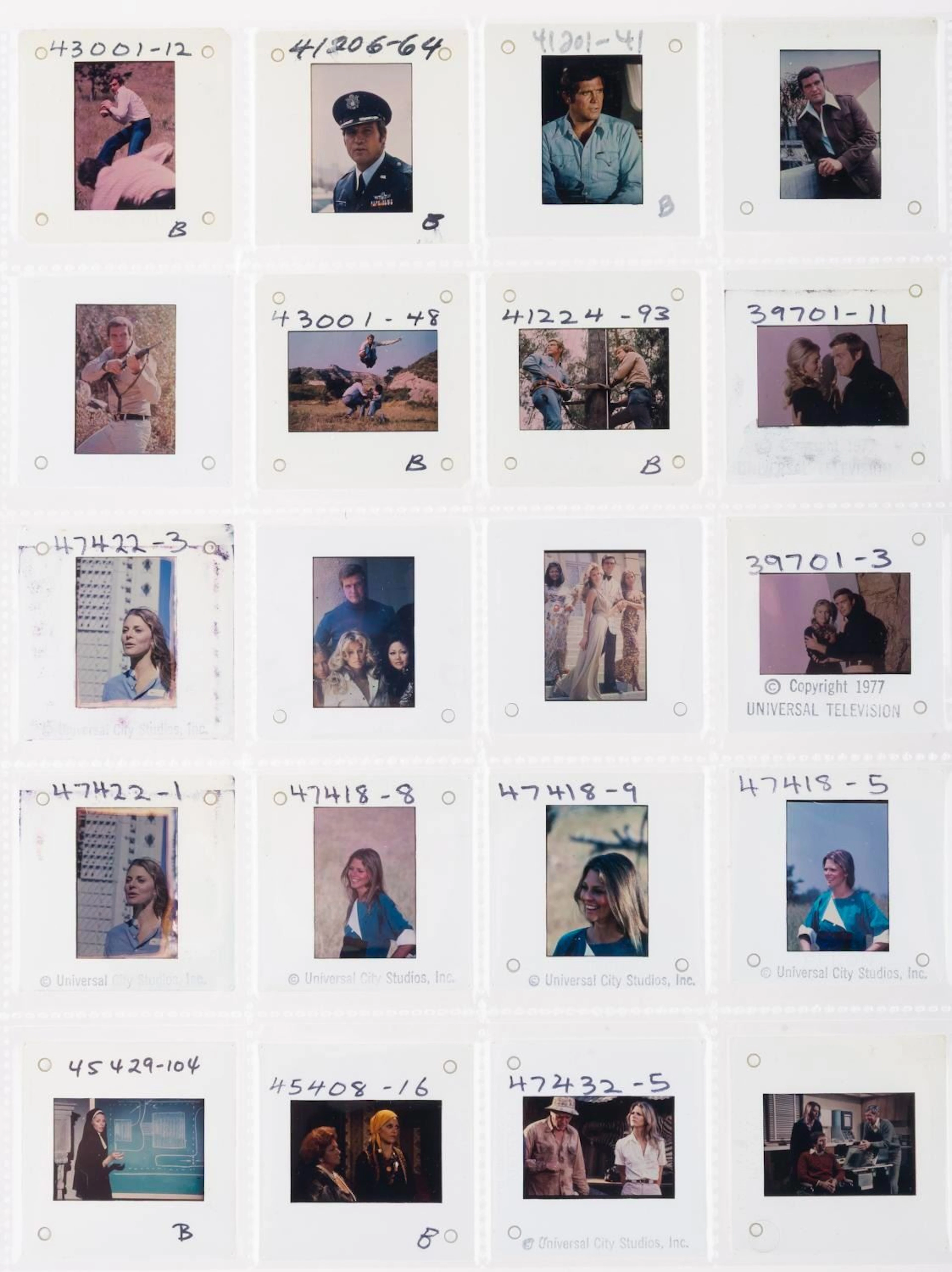 "The Six Million Dollar Man" and "The Bionic Woman" Publicity Slides.