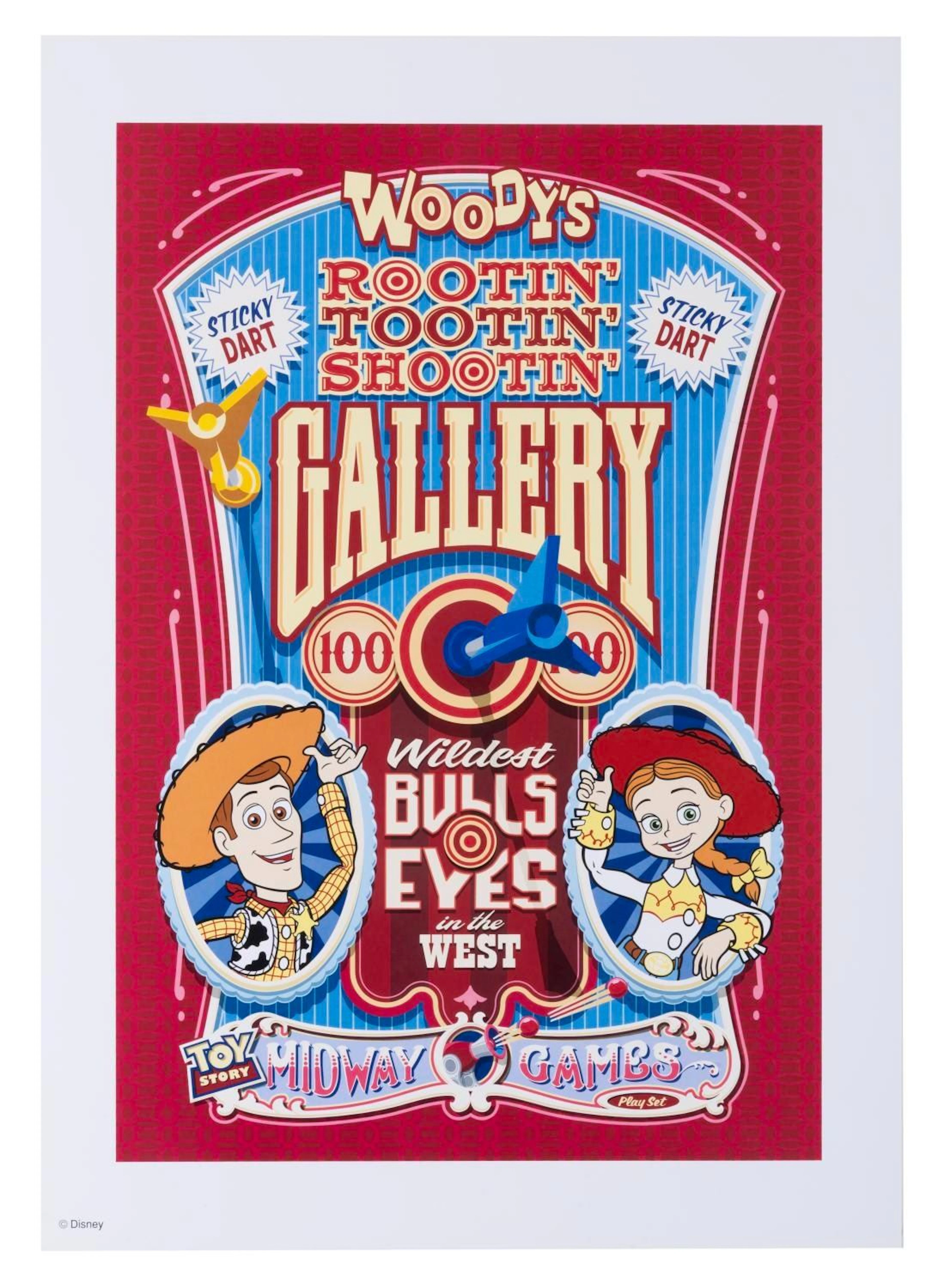A Toy Story Midway Mania Print.