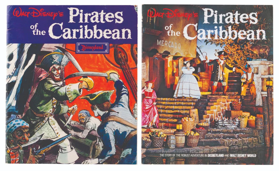 A Pair of Pirates of the Caribbean Souvenir Guides.
