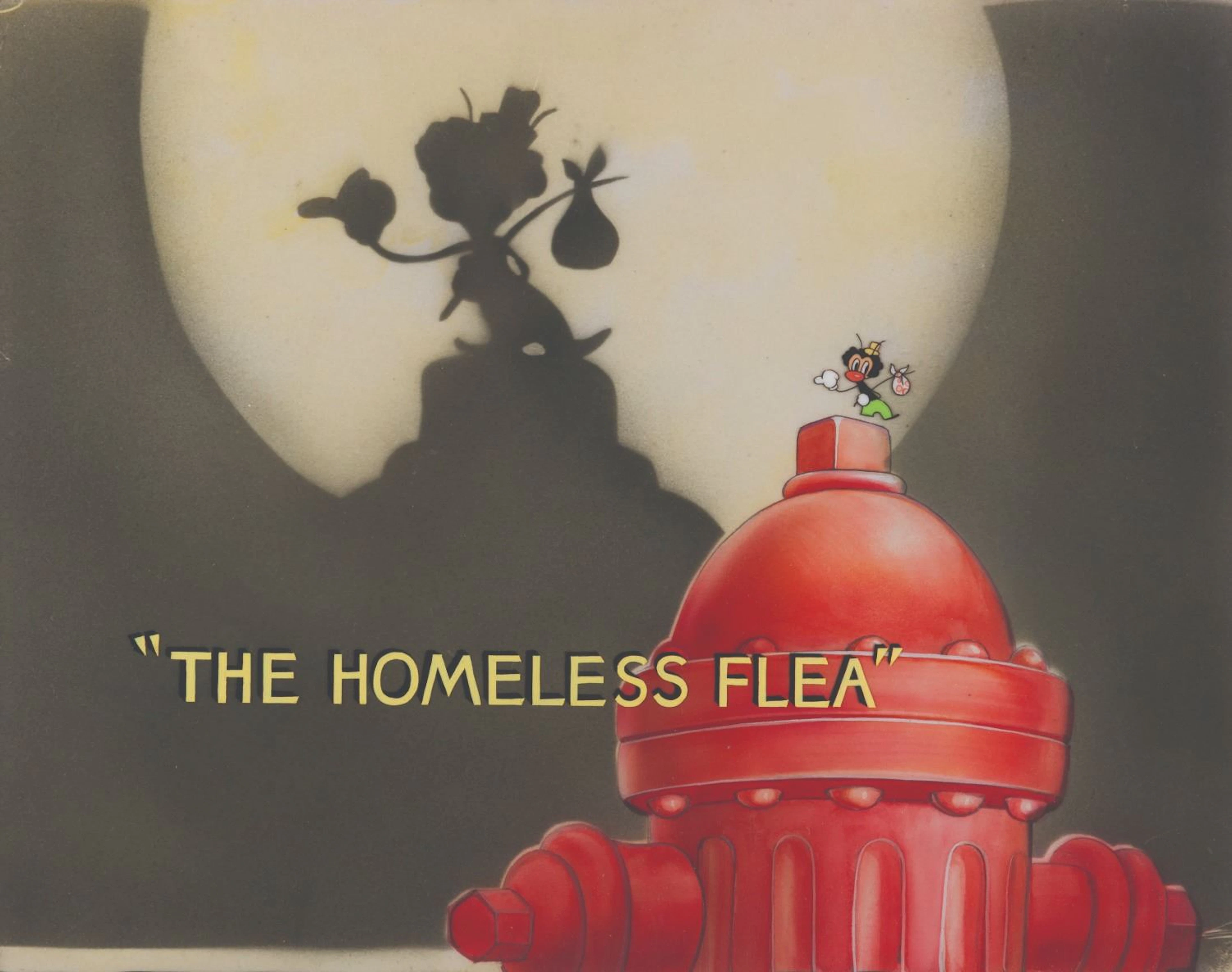 "The Homeless Flea" Original Title Cel & Background.