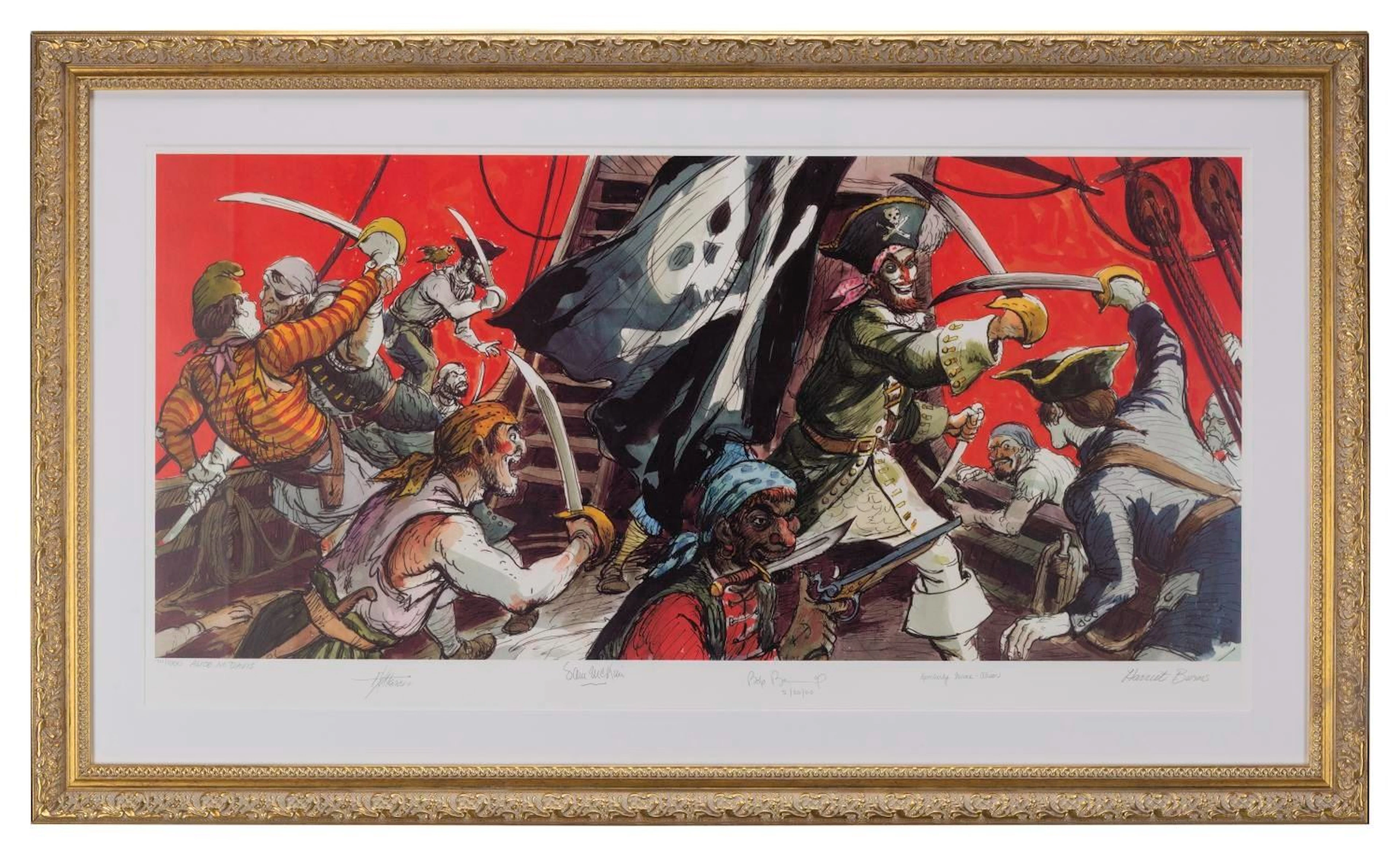 A Multi-Signed Pirates of the Caribbean Print.