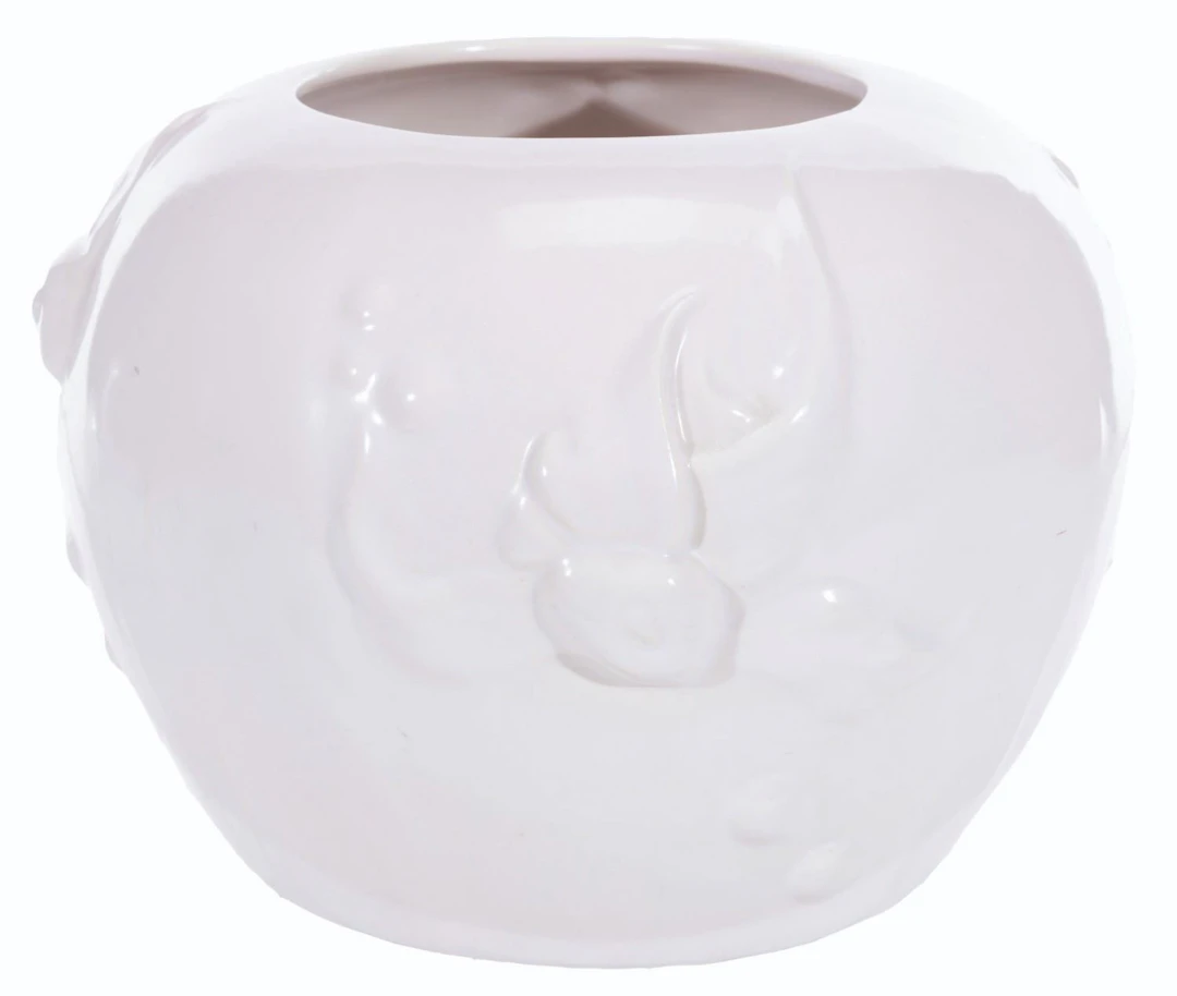 A "Fantasia" Vernon Kilns Goldfish Bowl-Style Vase.