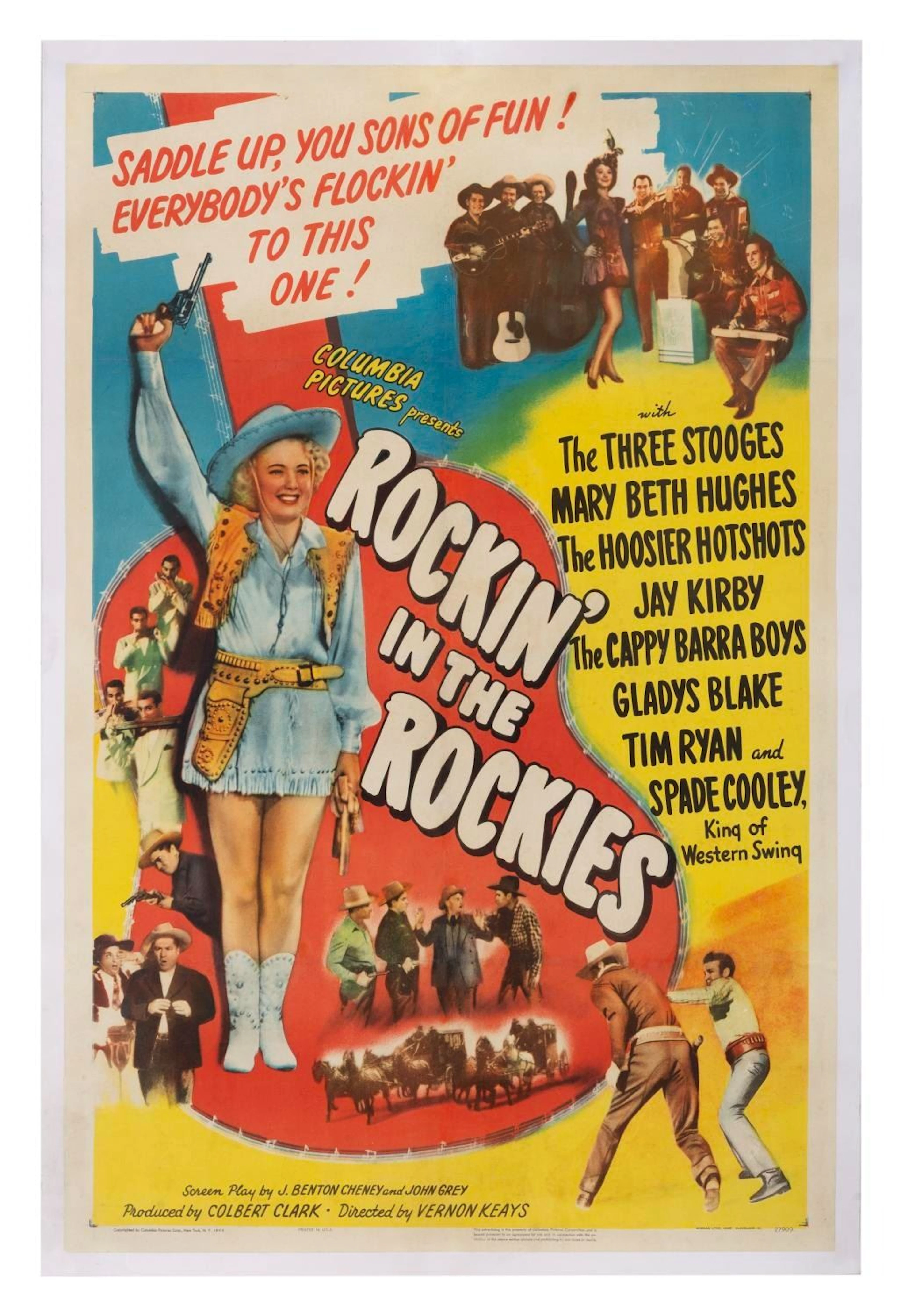 A "Rockin' in the Rockies" Linen-Backed One-Sheet.