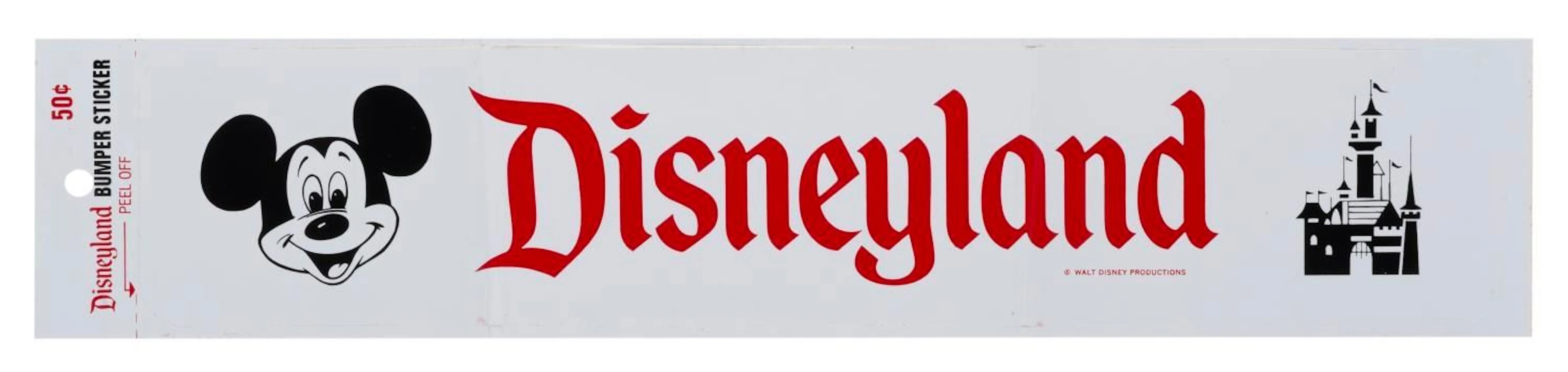 A Disneyland Bumper Sticker.