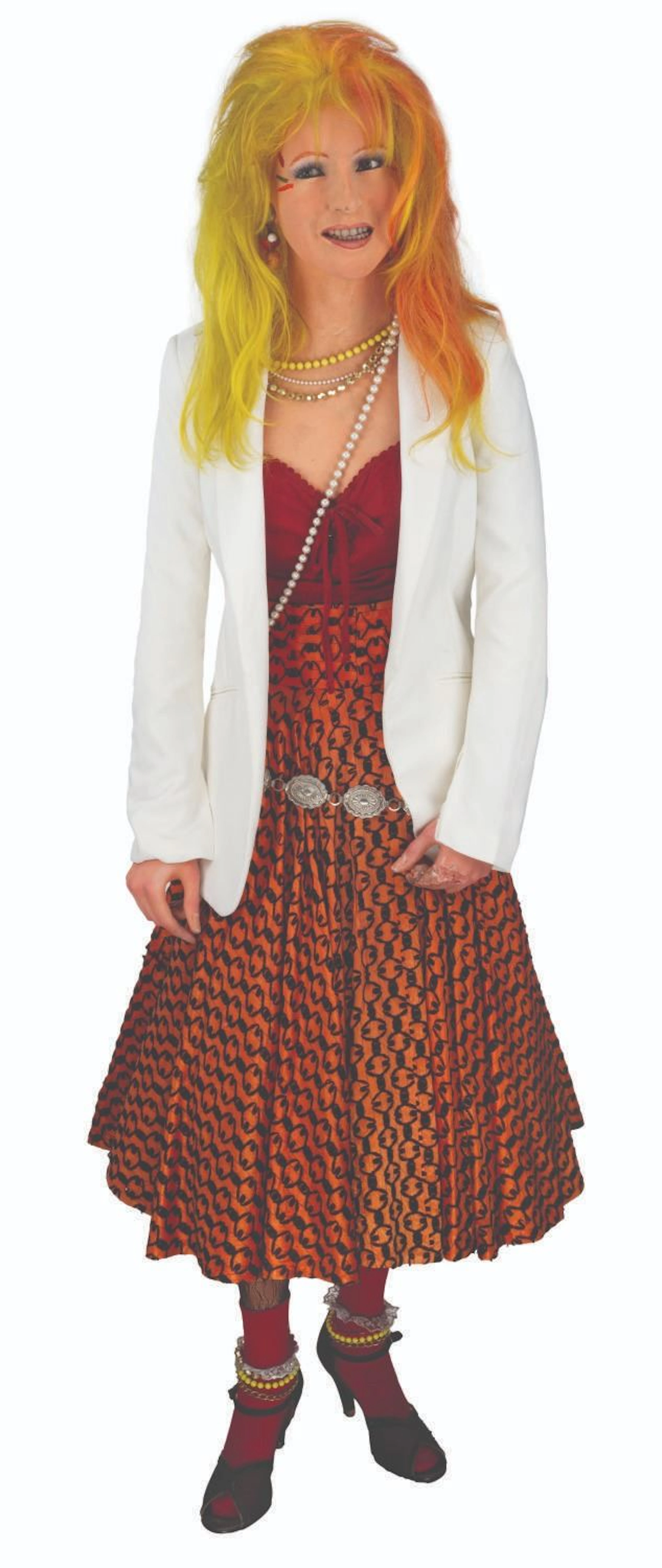A Hollywood Wax Museum Cyndi Lauper Life-Size Figure.