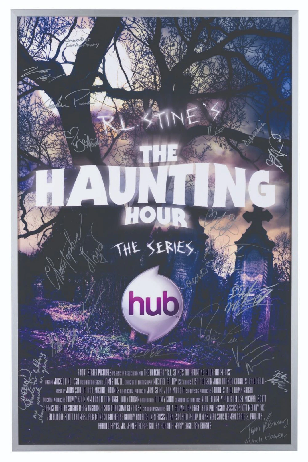An "R.L. Stine's The Haunting Hour" Cast-Signed Poster.