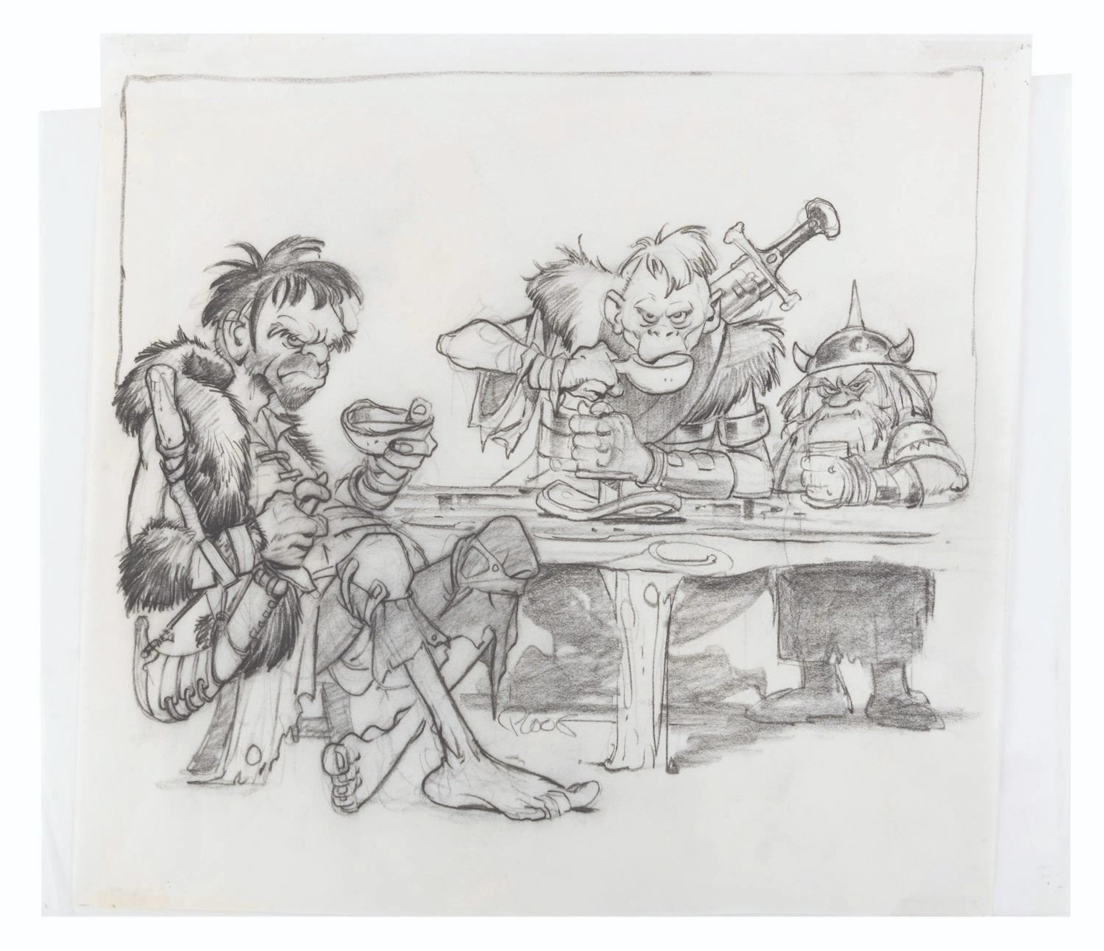 A “The Black Cauldron” Concept Drawing.