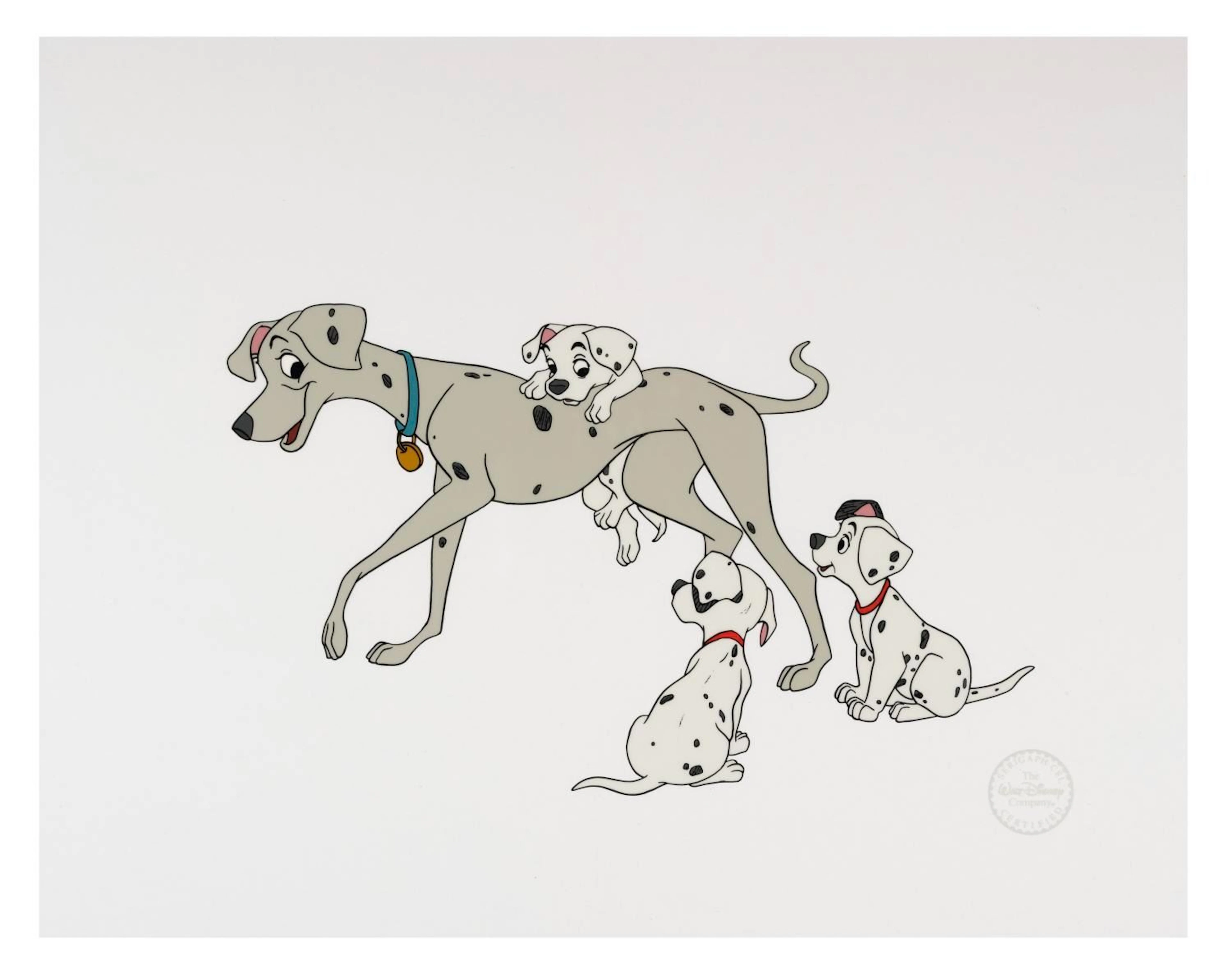 A "One Hundred and One Dalmatians" Sericel.