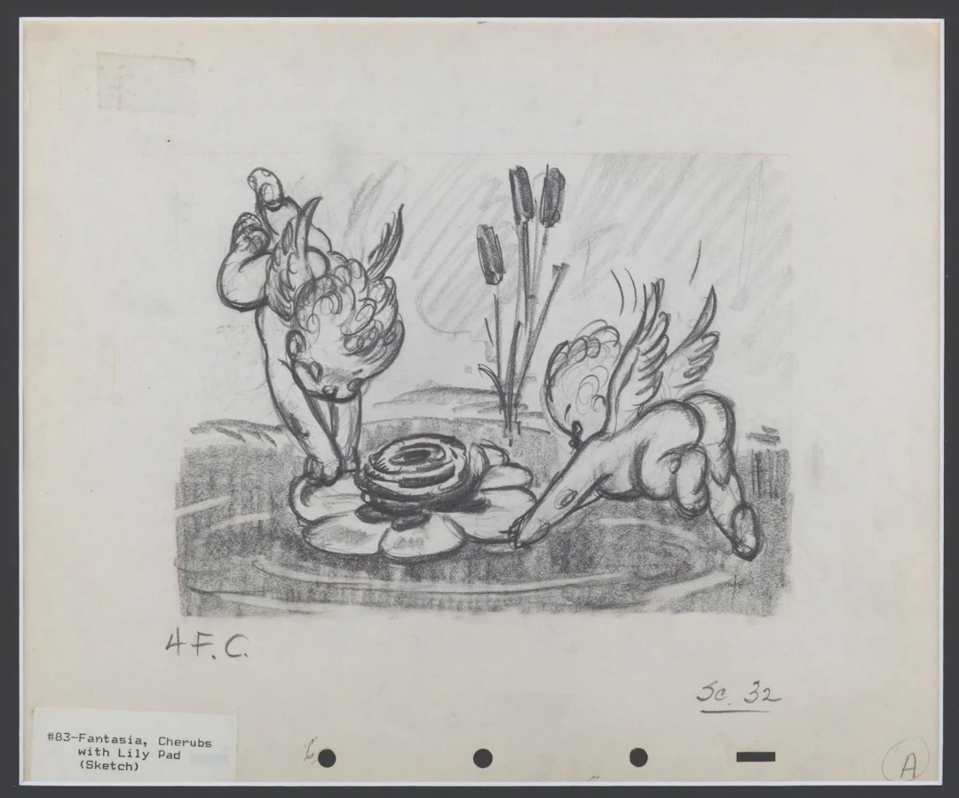 A "Fantasia" Cherubs Original Concept Drawing.