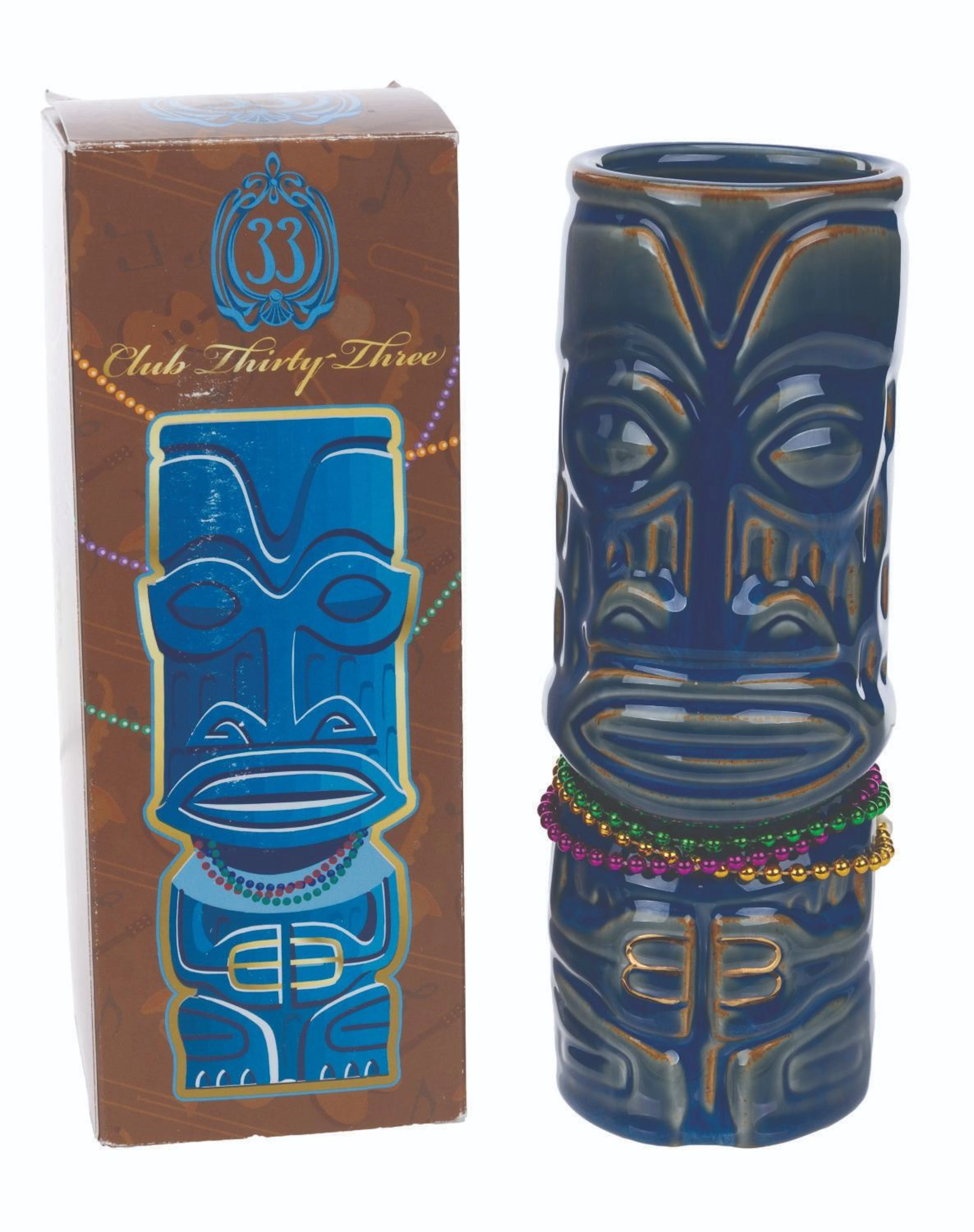 A SHAG Club 33 Mardi Gras Blue Mug.