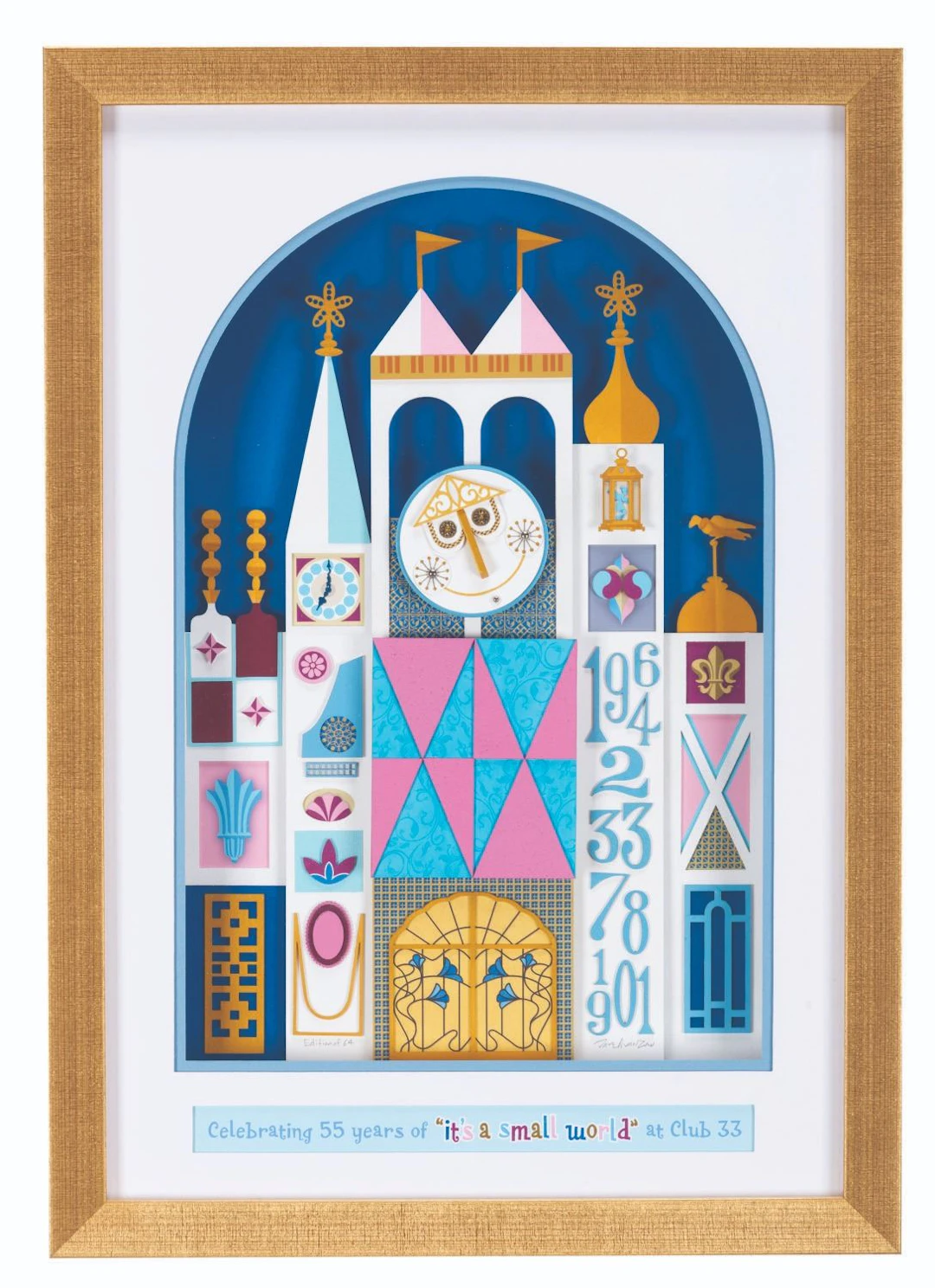 A Club 33 It's a Small World Artwork by Dave Avanzino.