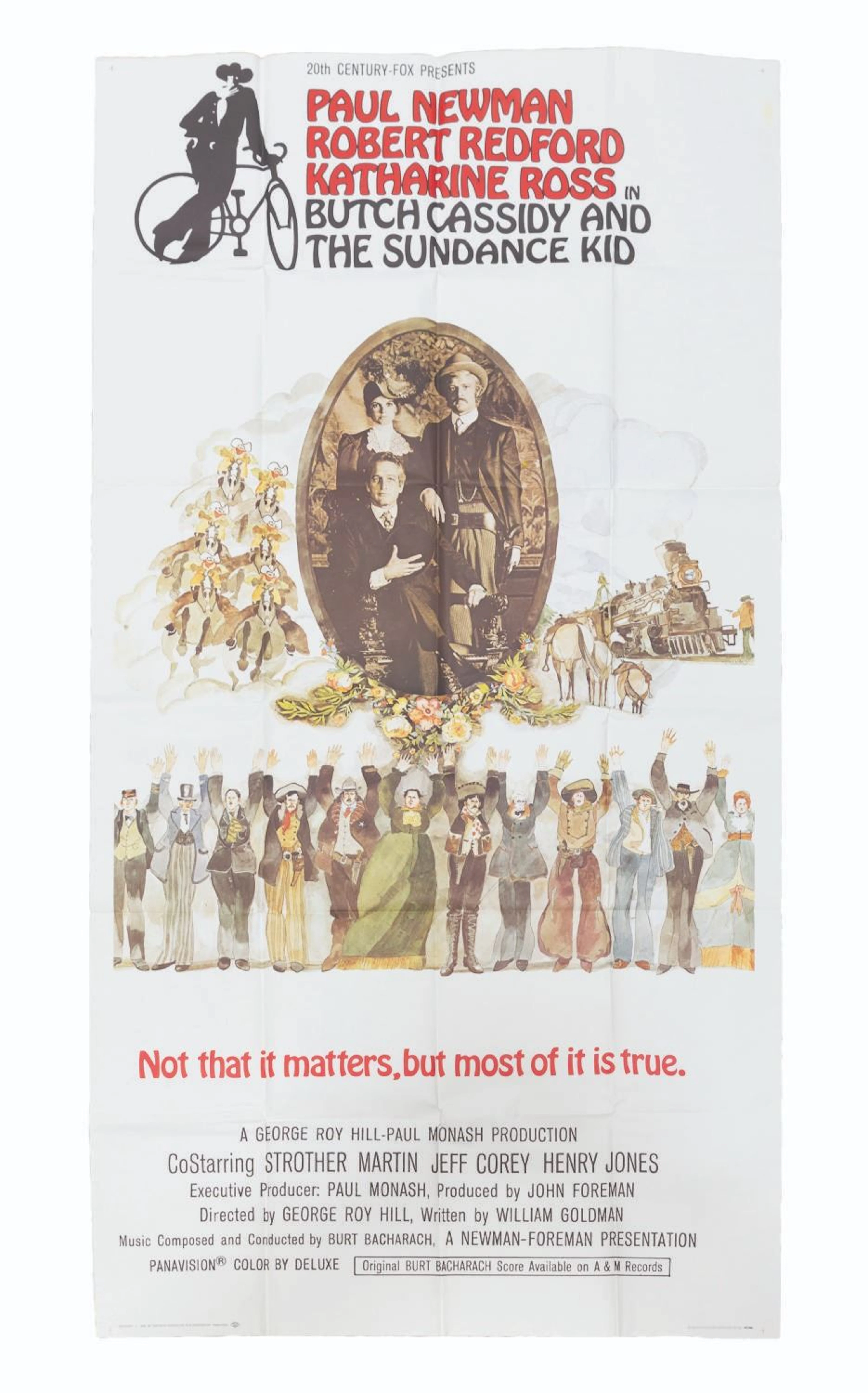 A Rare “Butch Cassidy and the Sundance Kid” 3-Sheet.